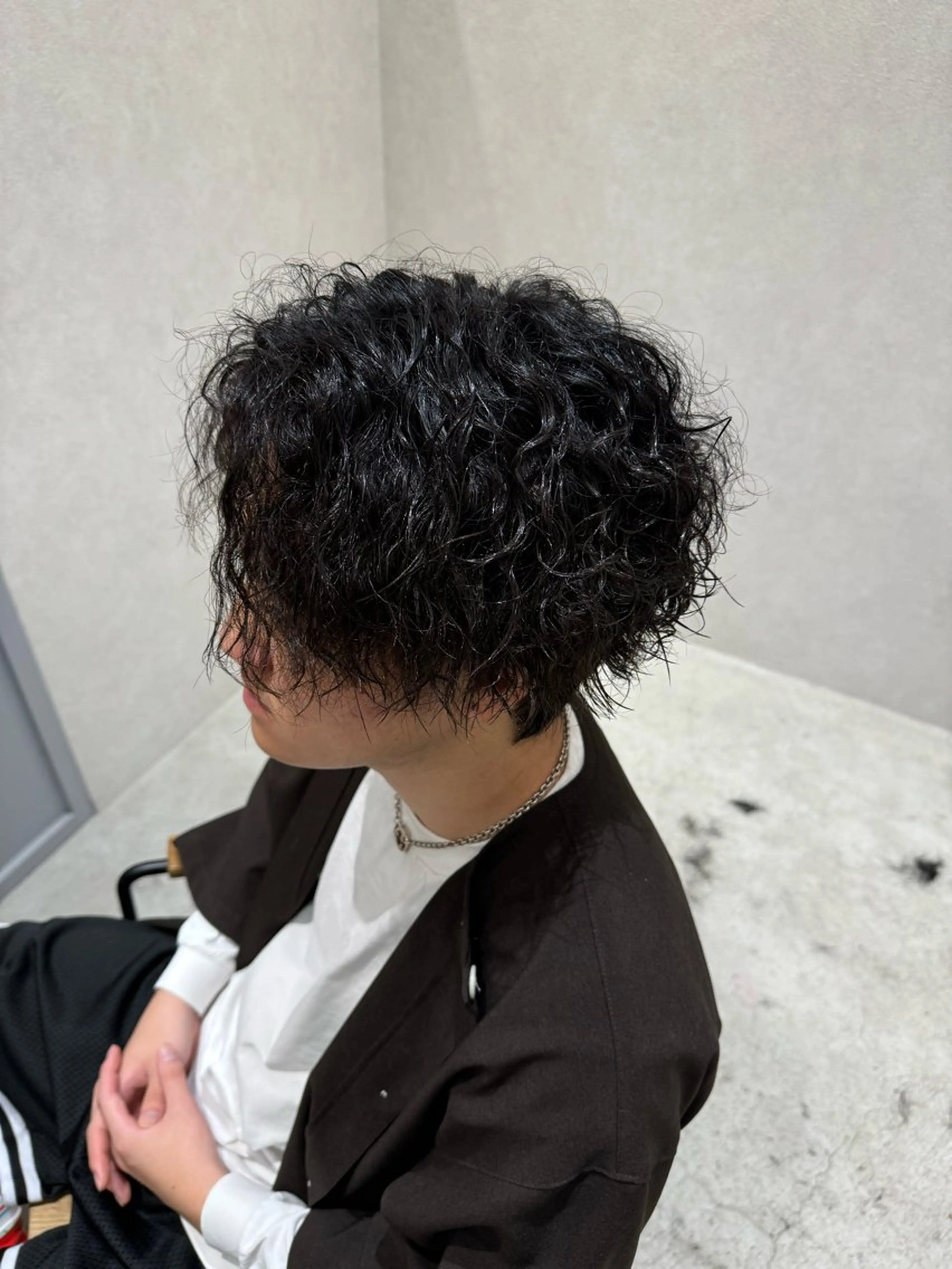 メンズ パーマ 保坂 瞭のヘアスタイル