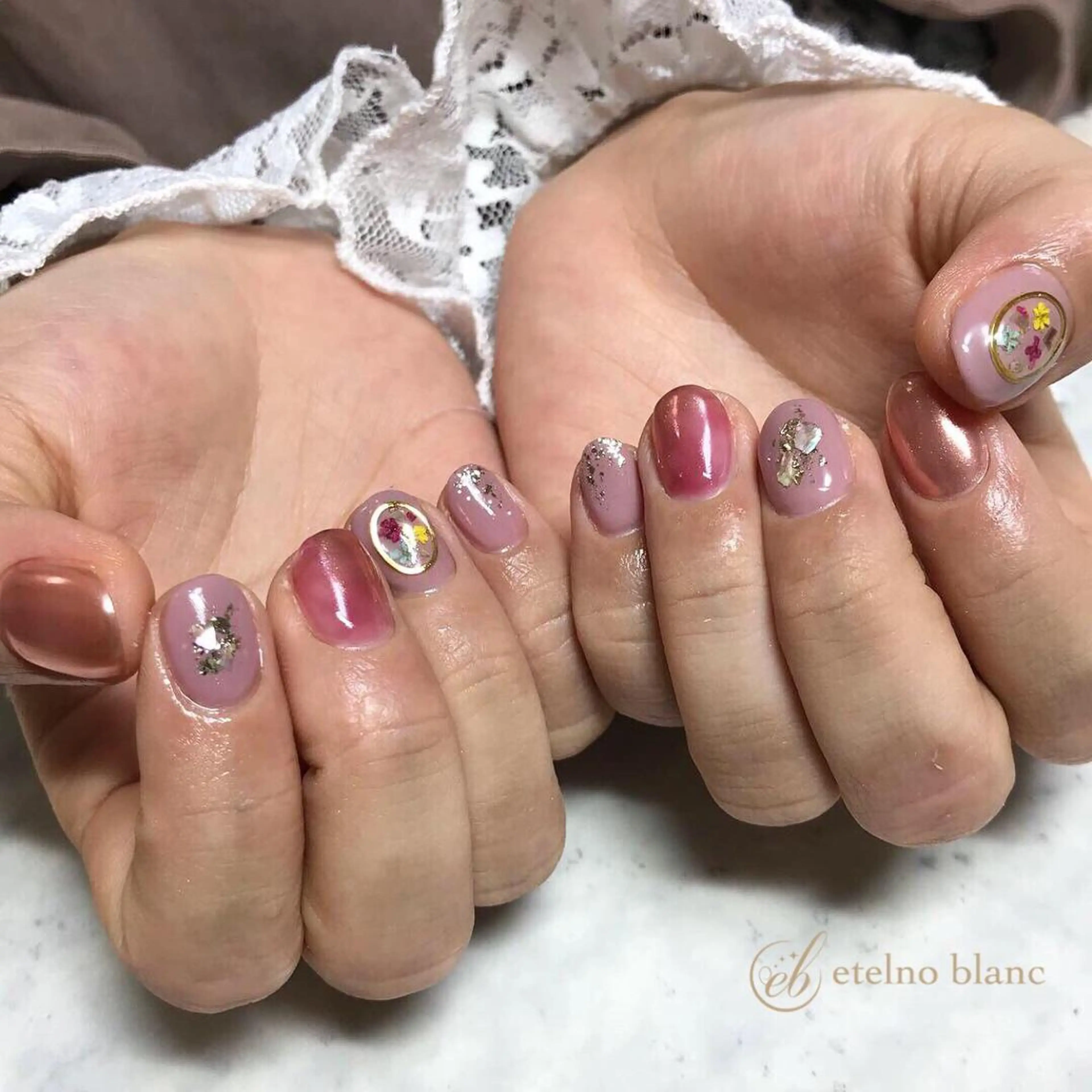 ネイル etelno blanc中目黒のネイルデザイン