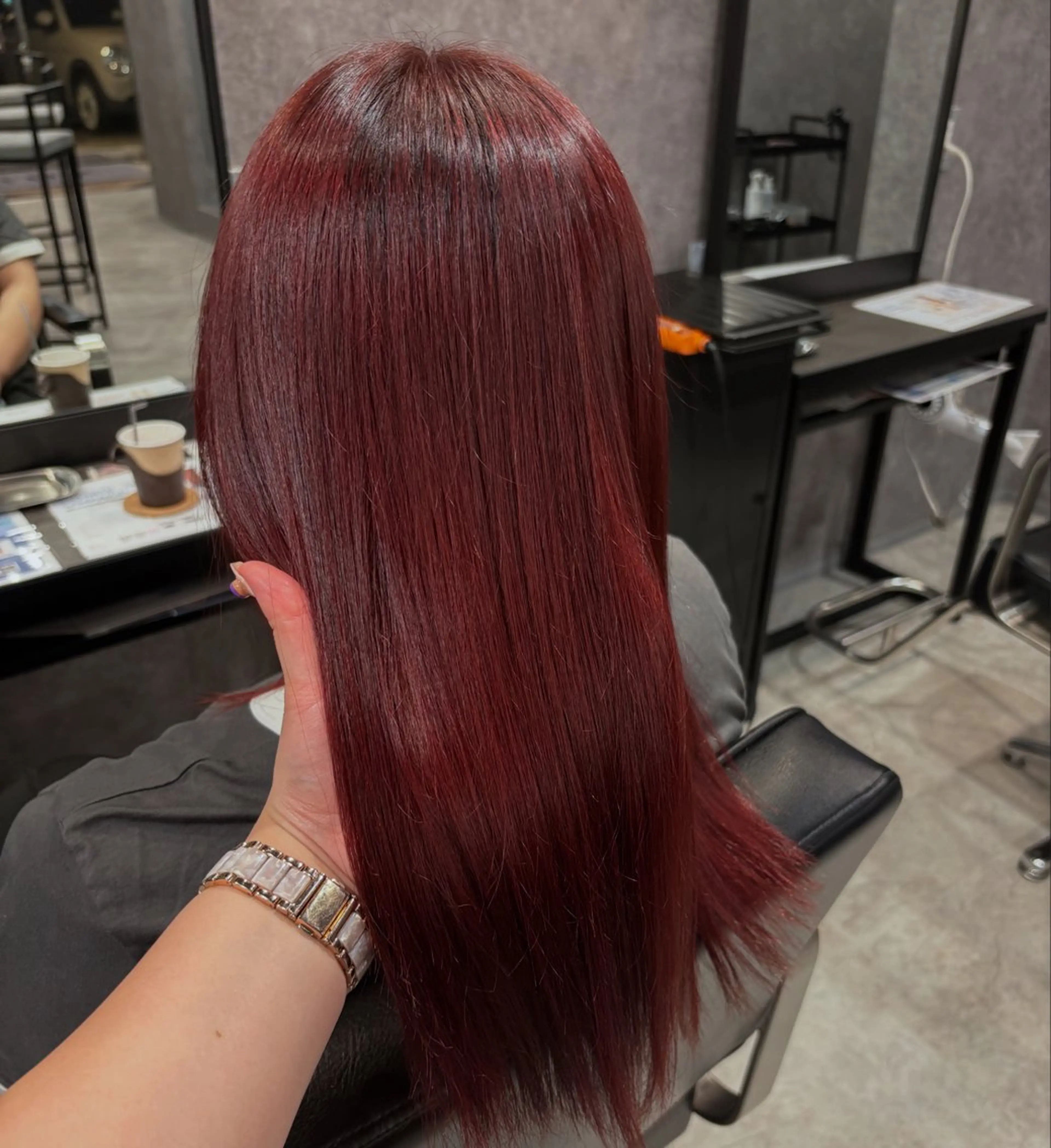 ミディアム ヘアカラー ink mocaのヘアスタイル