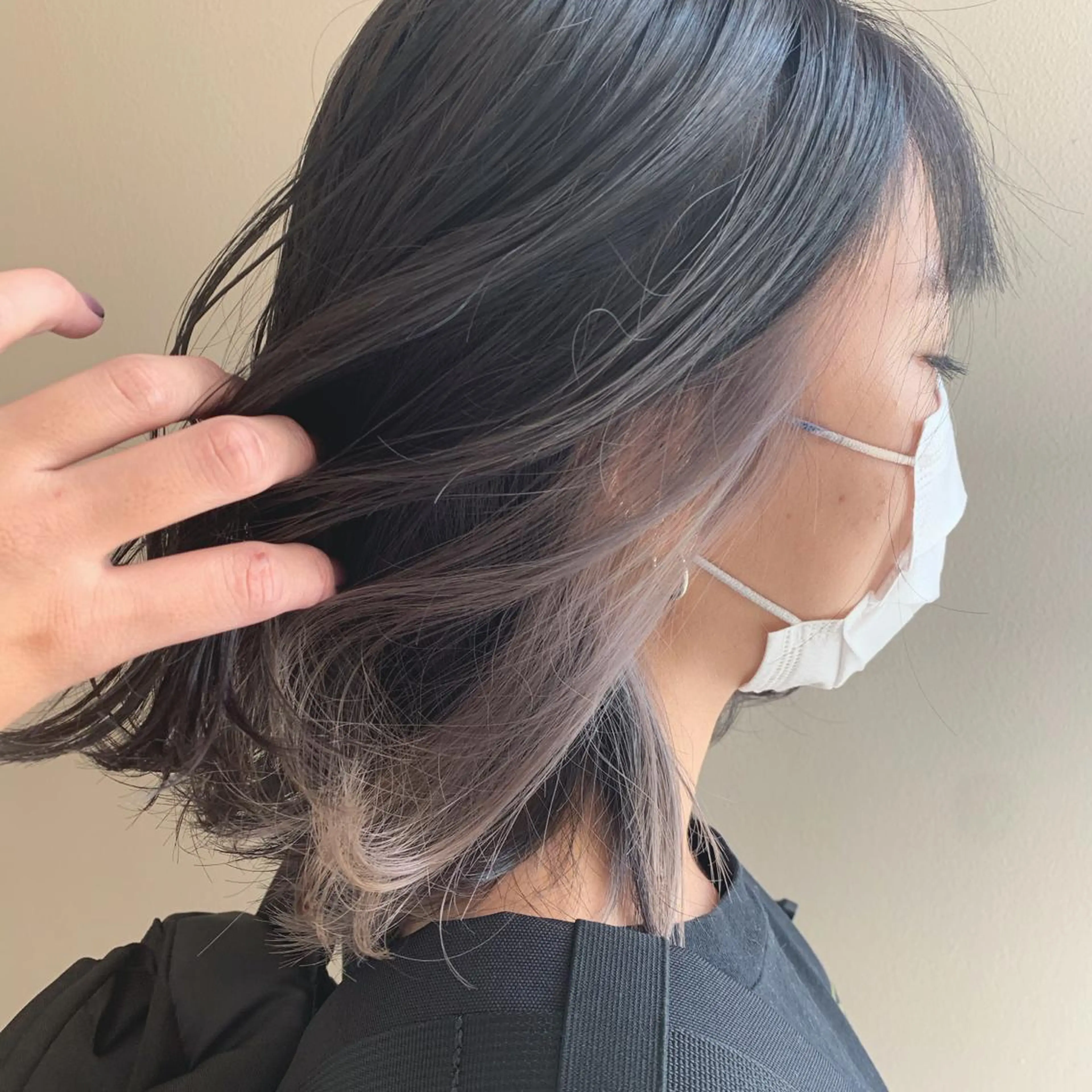 セミロング 似合わせカット トリートメント デザインカラー🕊 石井萌のヘアスタイル