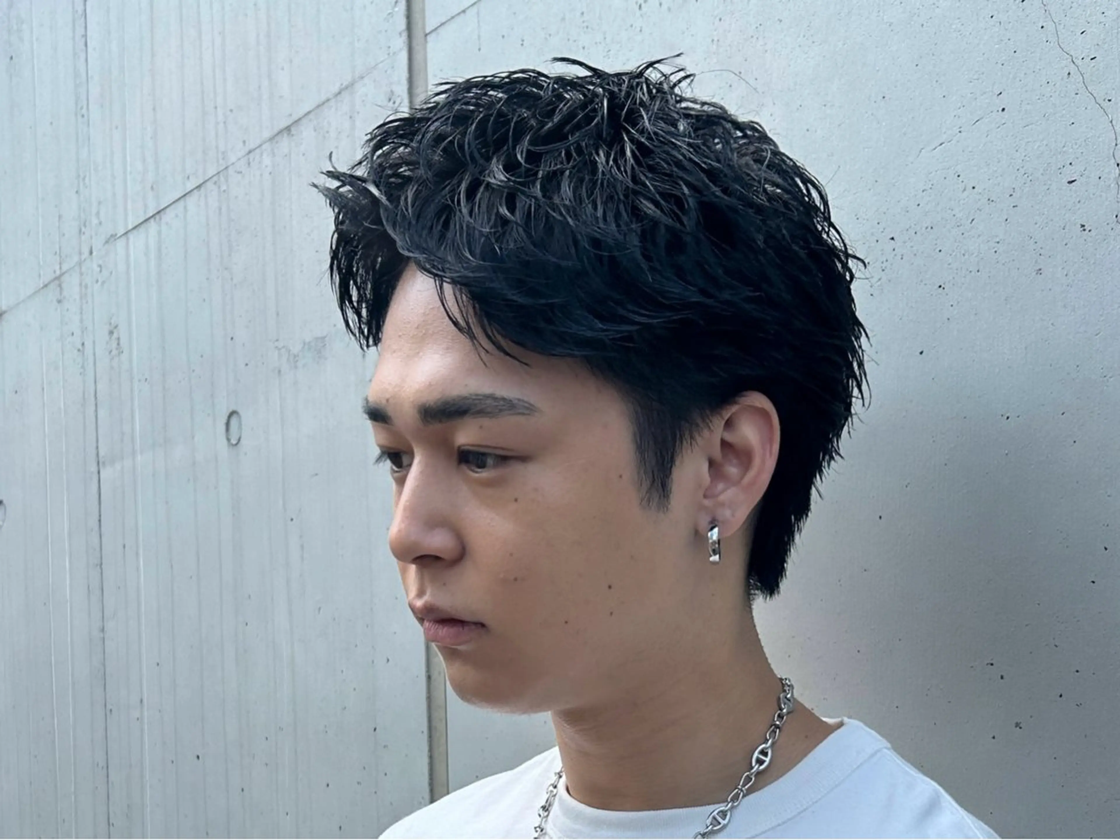 ショート パーマ ヘアアレンジ メンズ カット ヘアセット 亀井隆汰/メンズ専門 パーマ特化美容師のヘアスタイル