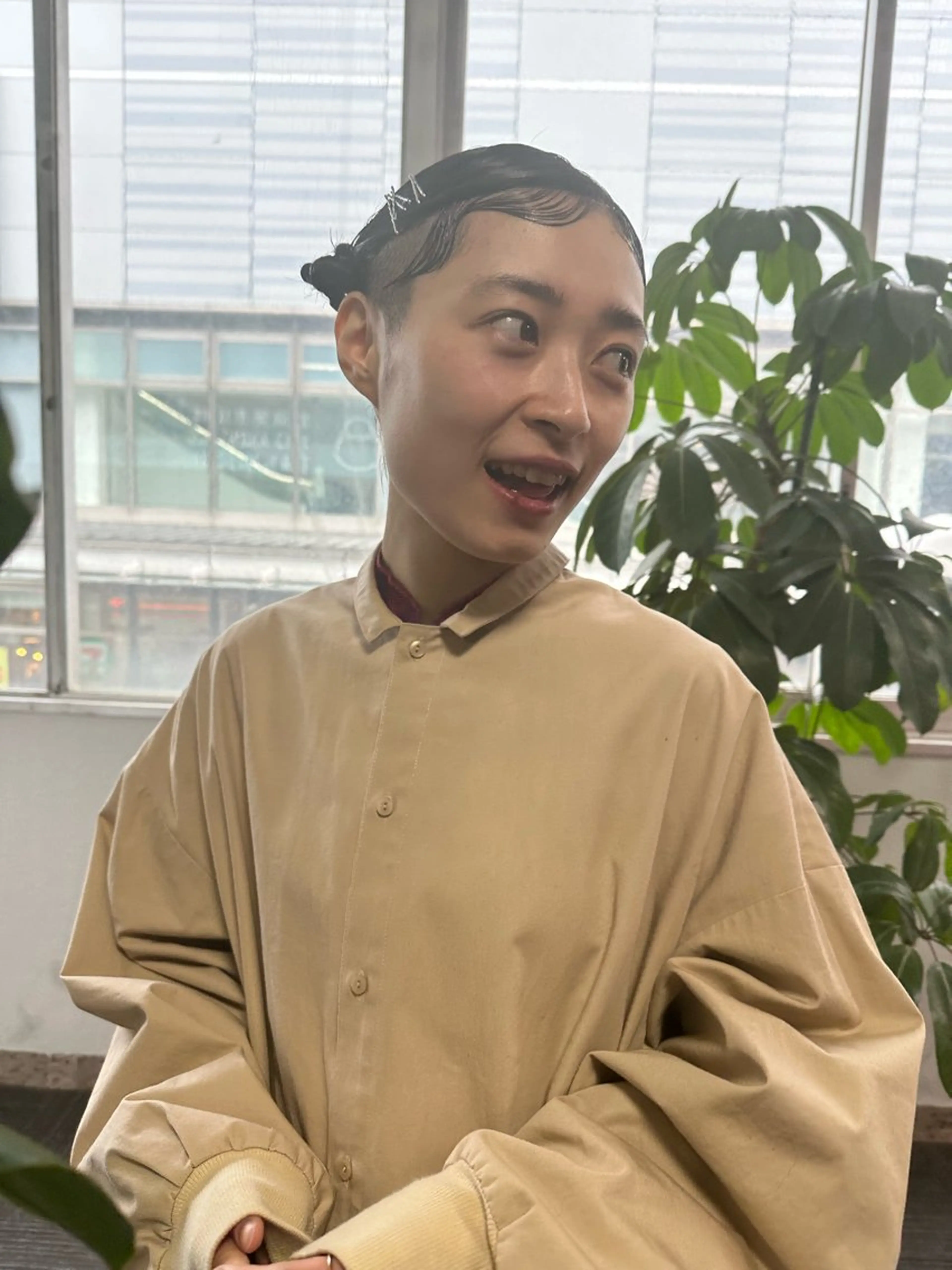 ミディアム 市川 蘭のヘアスタイル