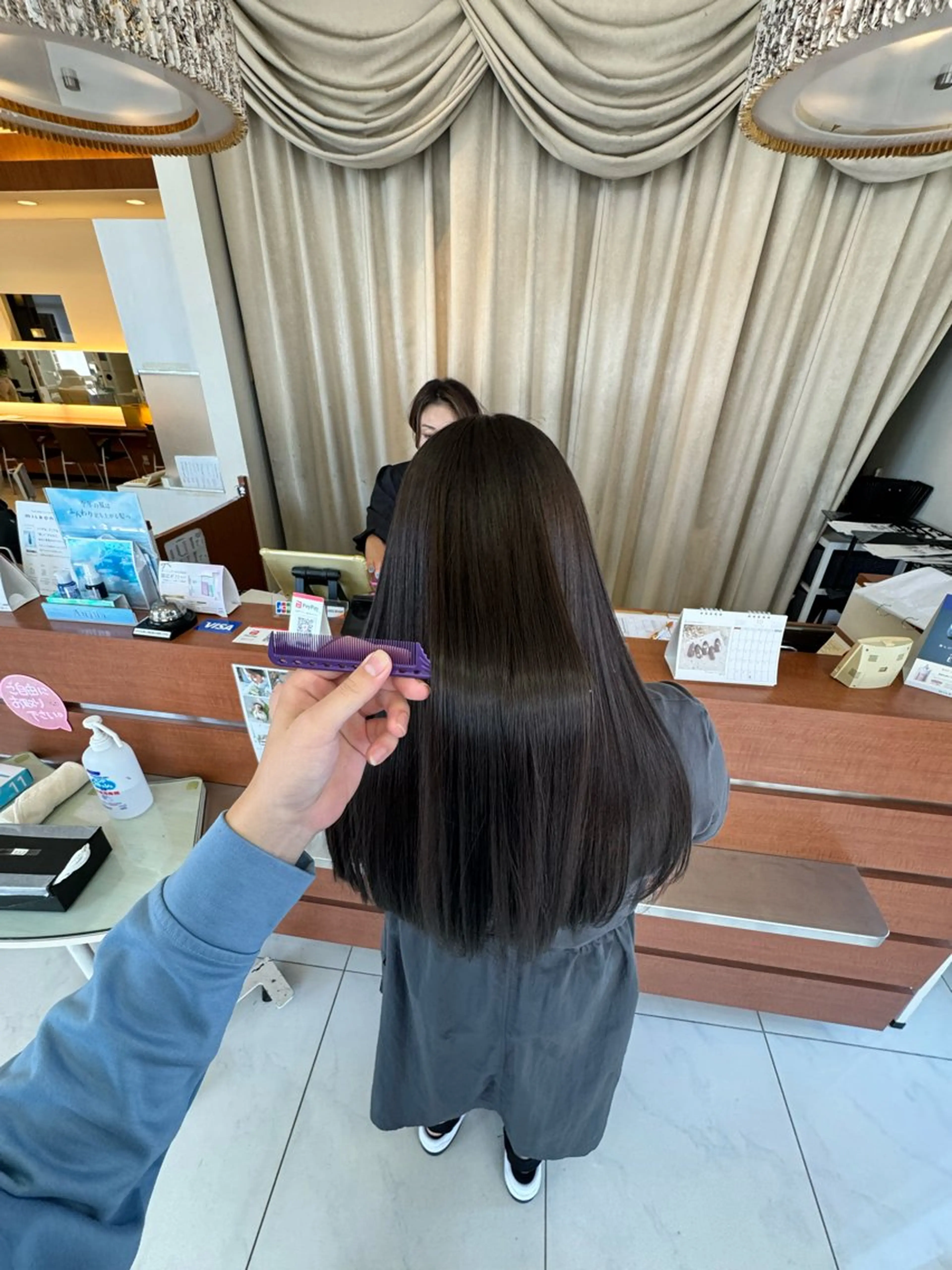 ロング 縮毛矯正 🎈カラーエステ 🎈通事  啓人のヘアスタイル