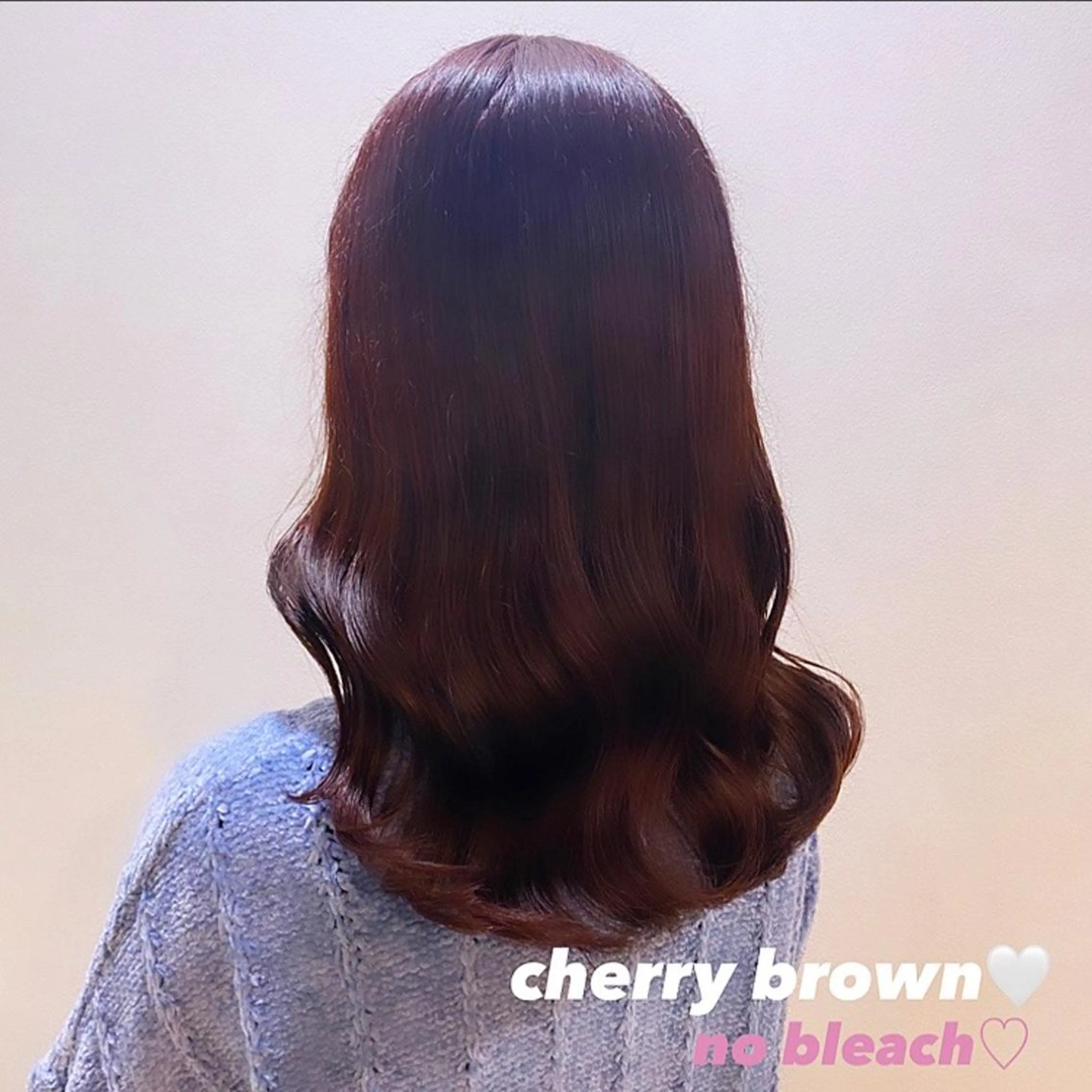 セミロング カラー ブラウンカラー ブリーチなしWカラー 🎀韓国ヘア/amiのヘアスタイル