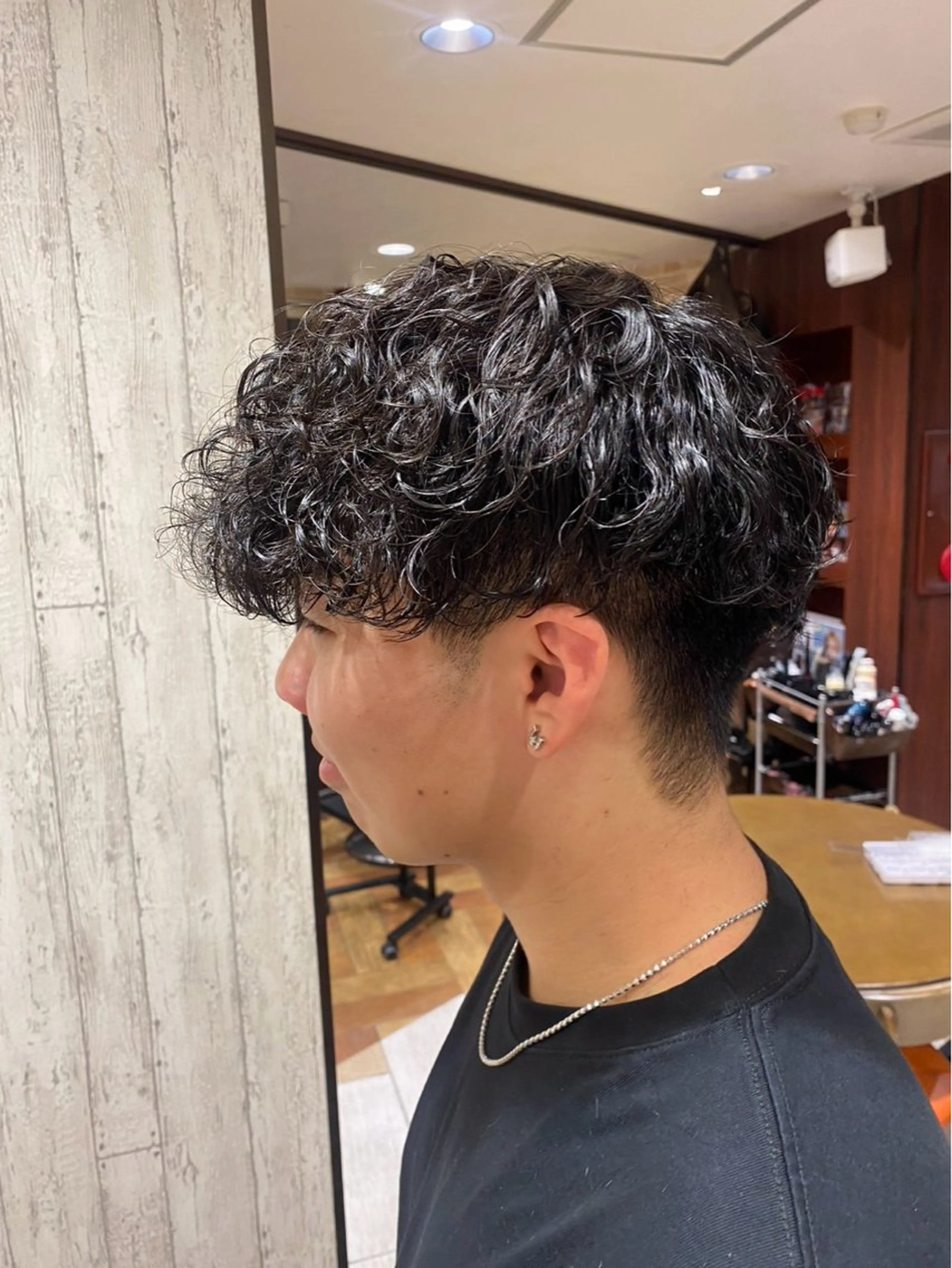 メンズ メンズパーマ 波巻きパーマ Earth 菊名のヘアスタイル