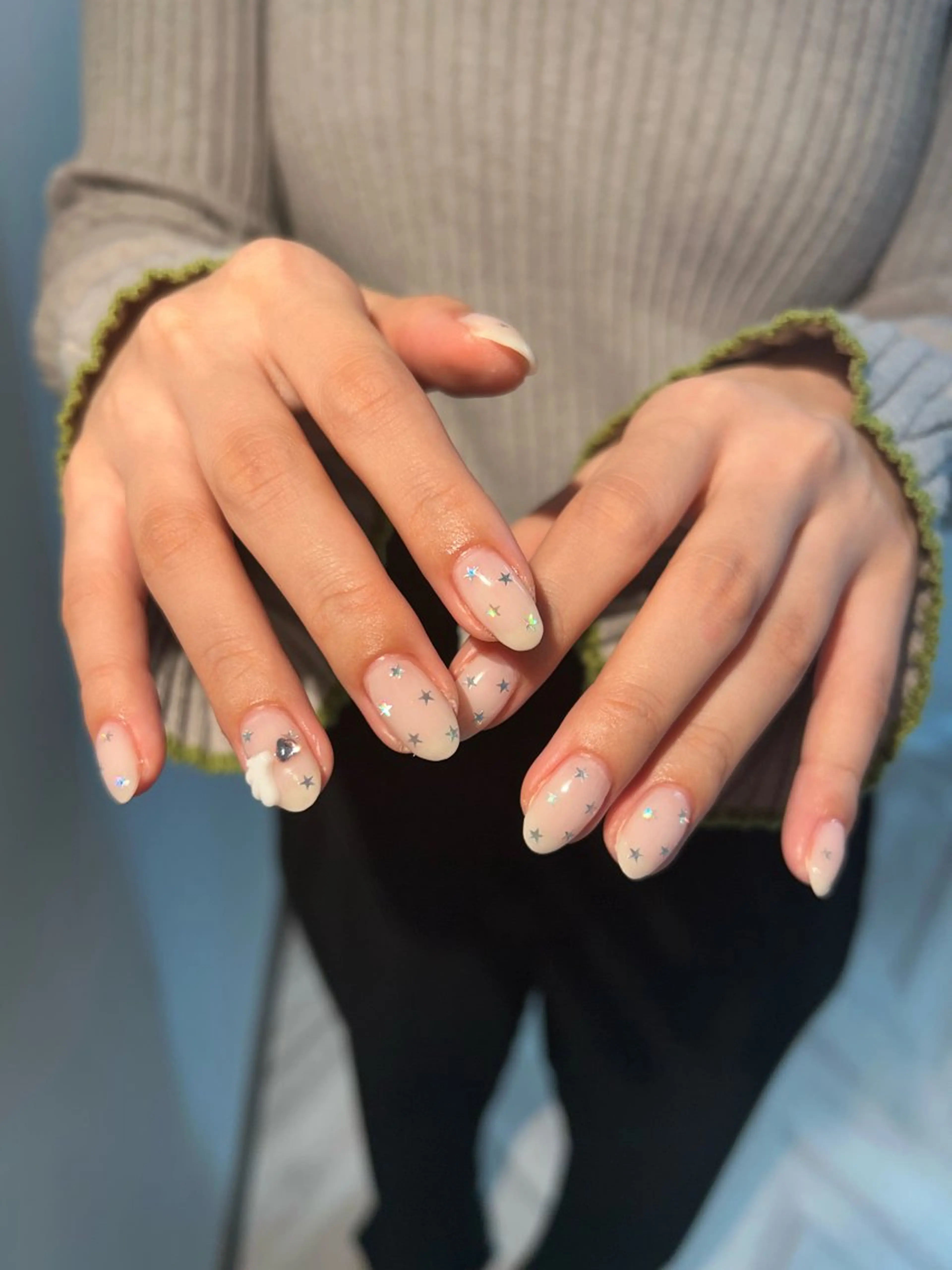 ネイル アートネイル ハンドネイル purple Asterのネイルデザイン