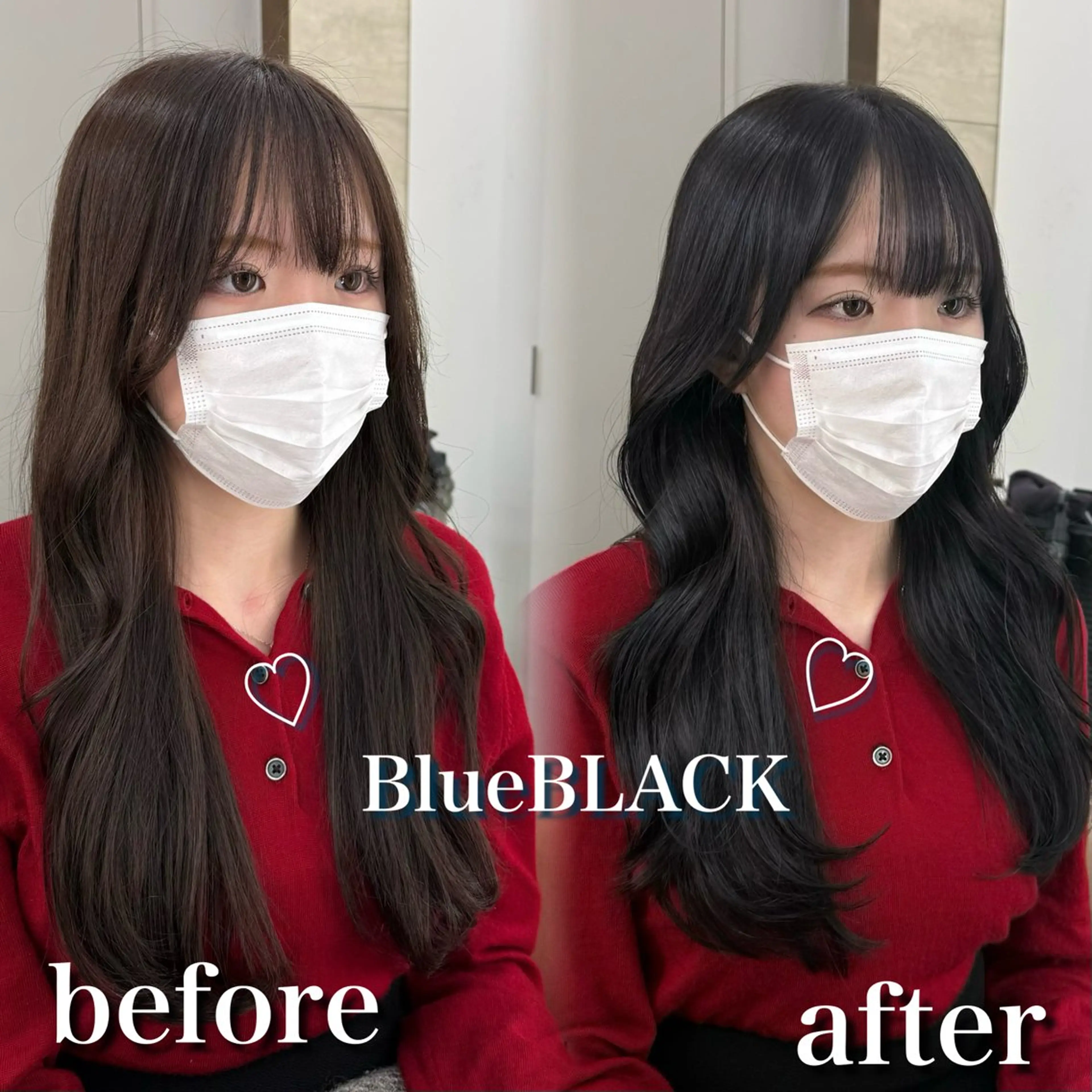 ロング カラー 韓国くびれレイヤー 🩵廣戸楓のヘアスタイル