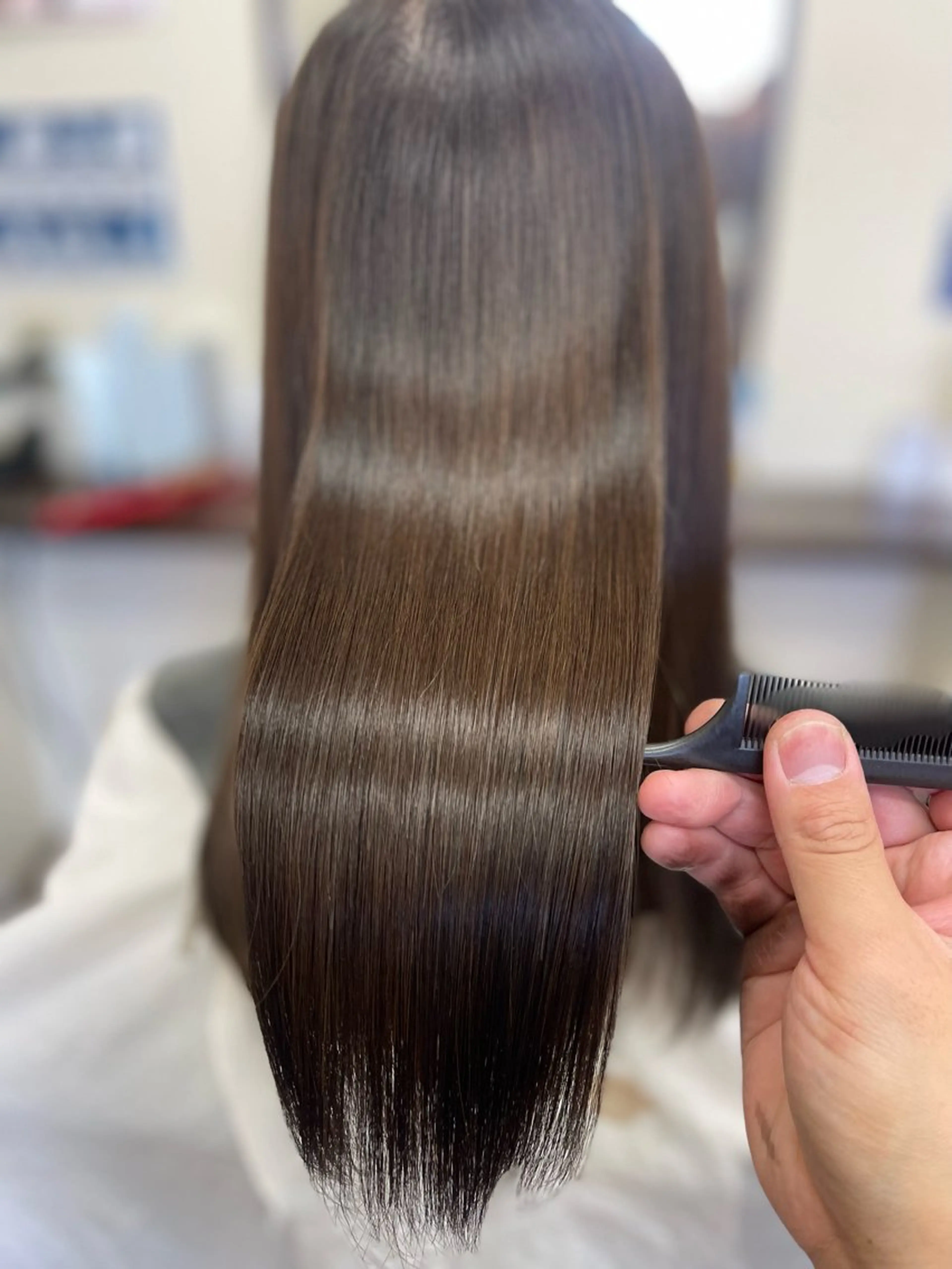ミディアム トリートメント カット ヘアカラー トリートメント 田中 就のヘアスタイル