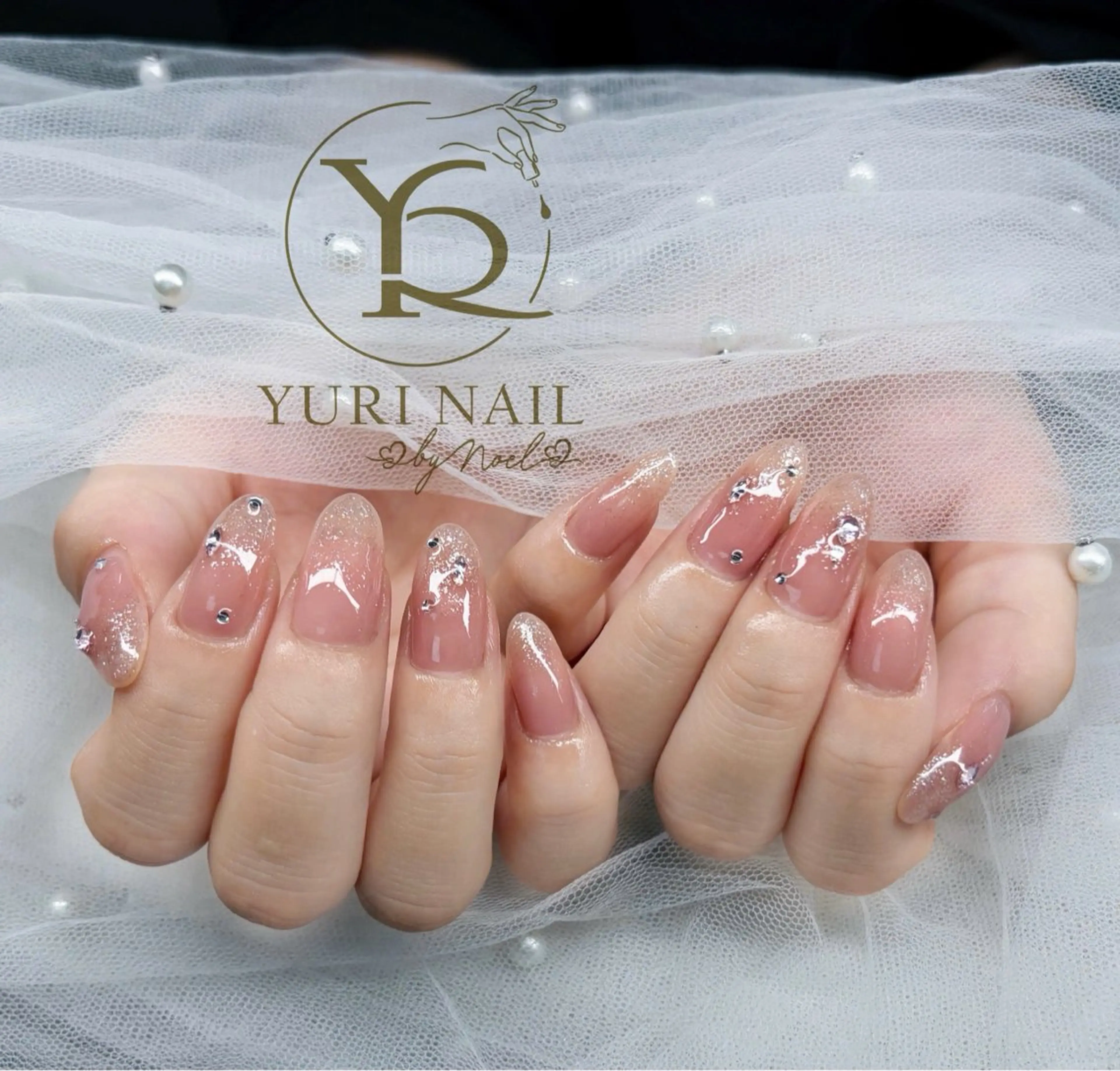ネイル チークネイル フットネイル グラデーション 韓国ネイル 持ち込み ハンドネイル フットネイル YURI Nail Narita所属・YURI Nail NARITAのネイルデザイン