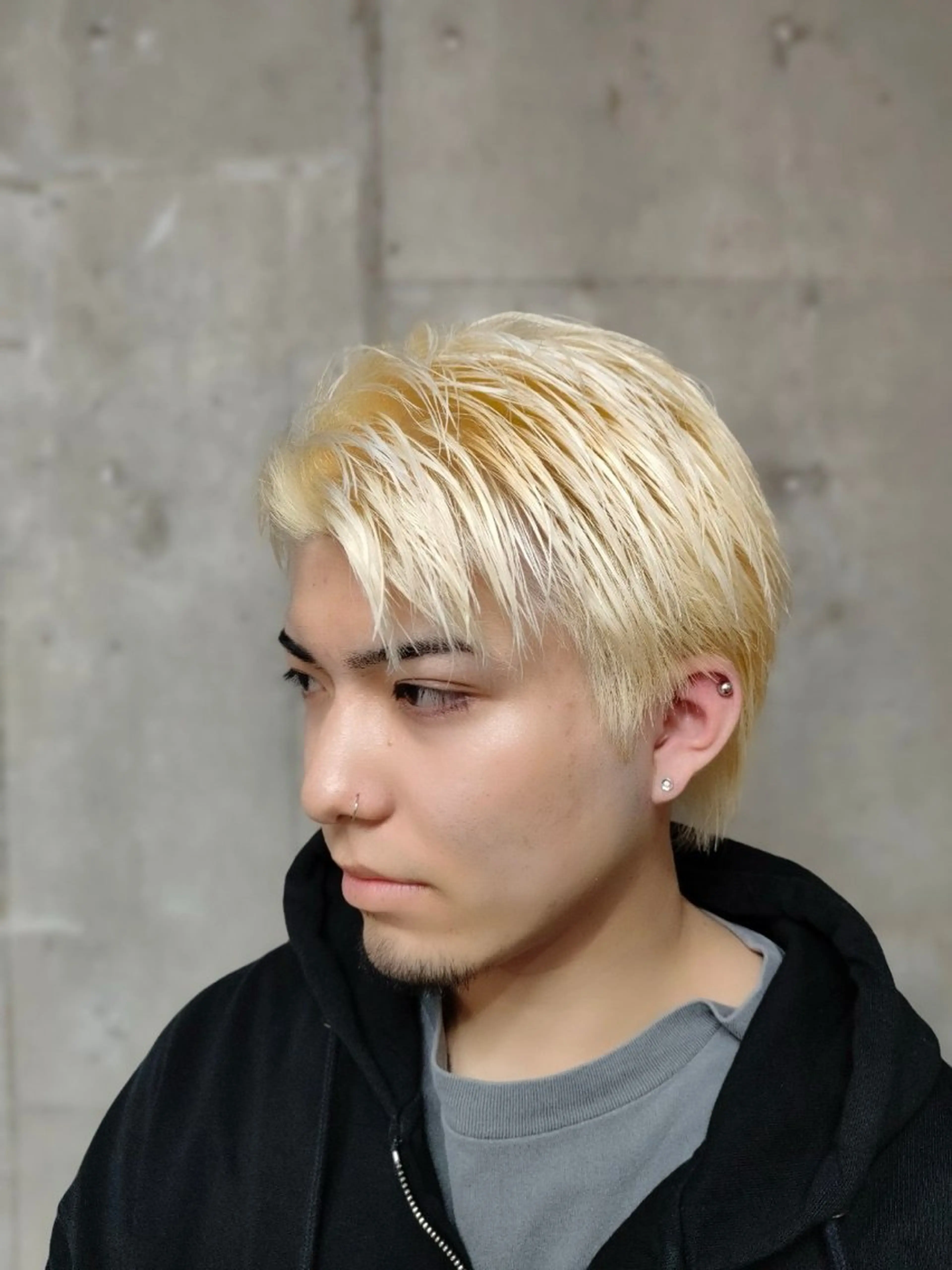カラー メンズ メンズブリーチ ブリーチ 窪田 欣恭のヘアスタイル