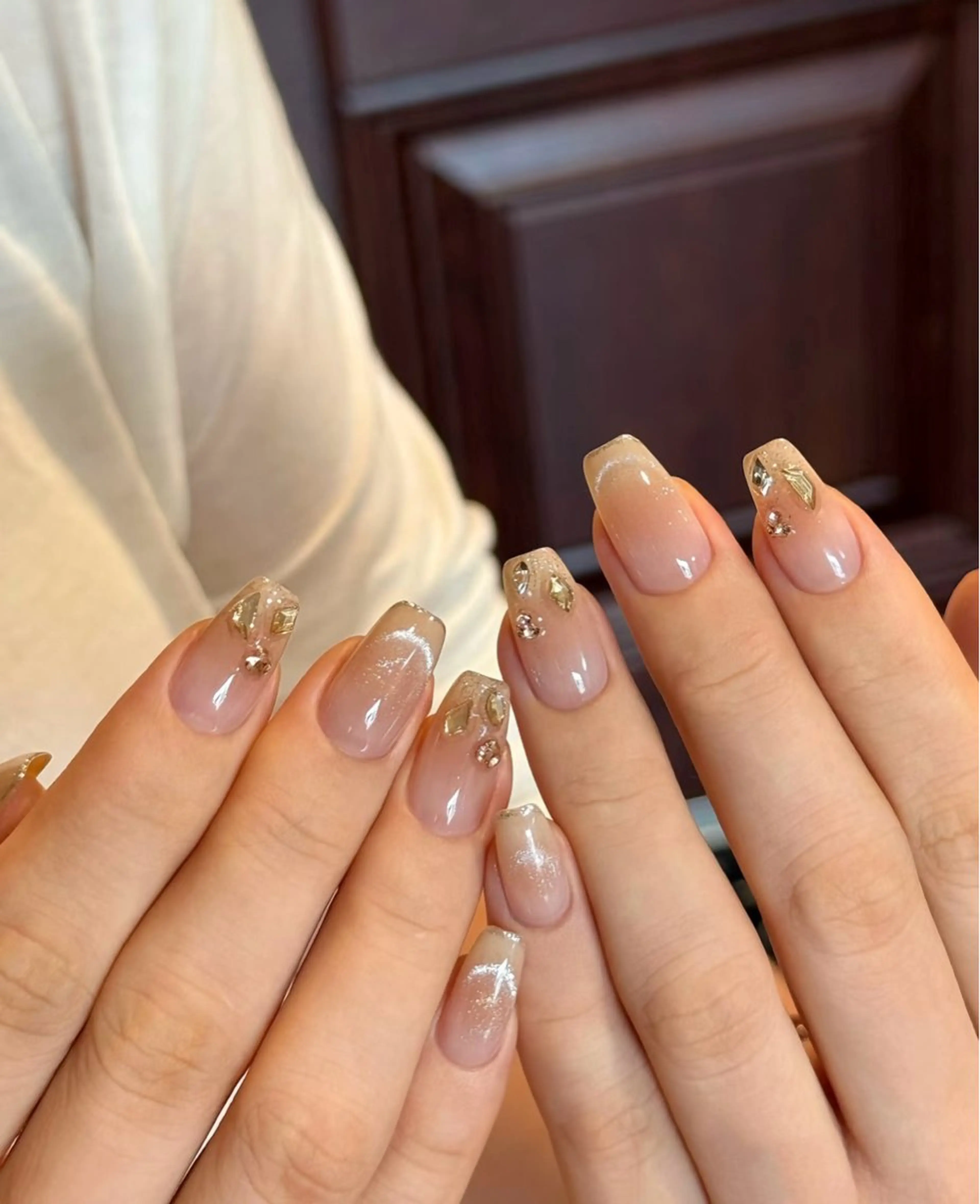 ネイル アートネイル フレンチネイル マグネットネイル ミラーネイル オフィスネイル ハンドネイル Blossom nail【ブラソンネイル】所属・Blossom nail_Yuniのネイルデザイン