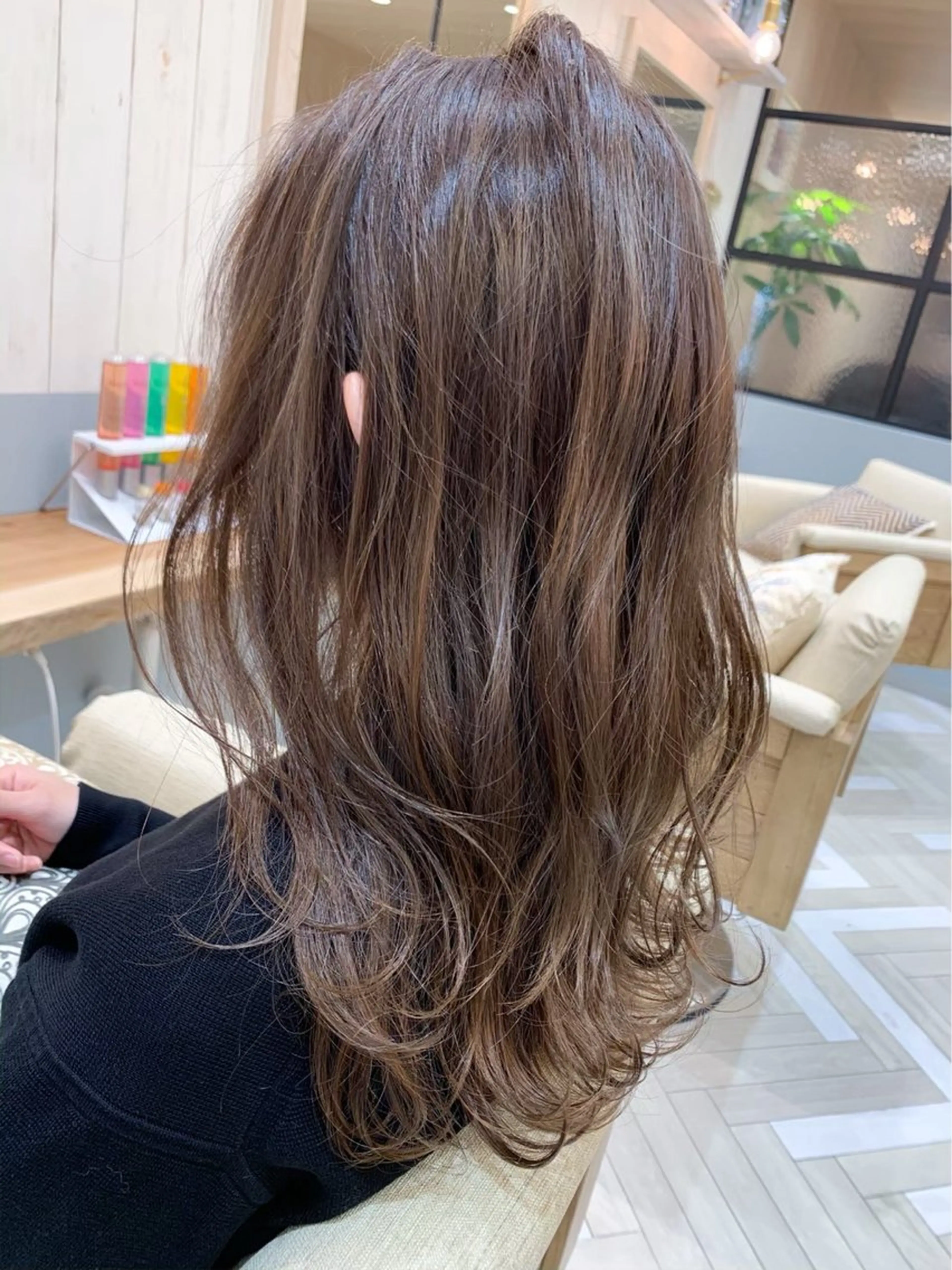 セミロング カット ヘアカラー トリートメント 新宿/韓国レイヤー/ 顔周りカット松本美晴のヘアスタイル