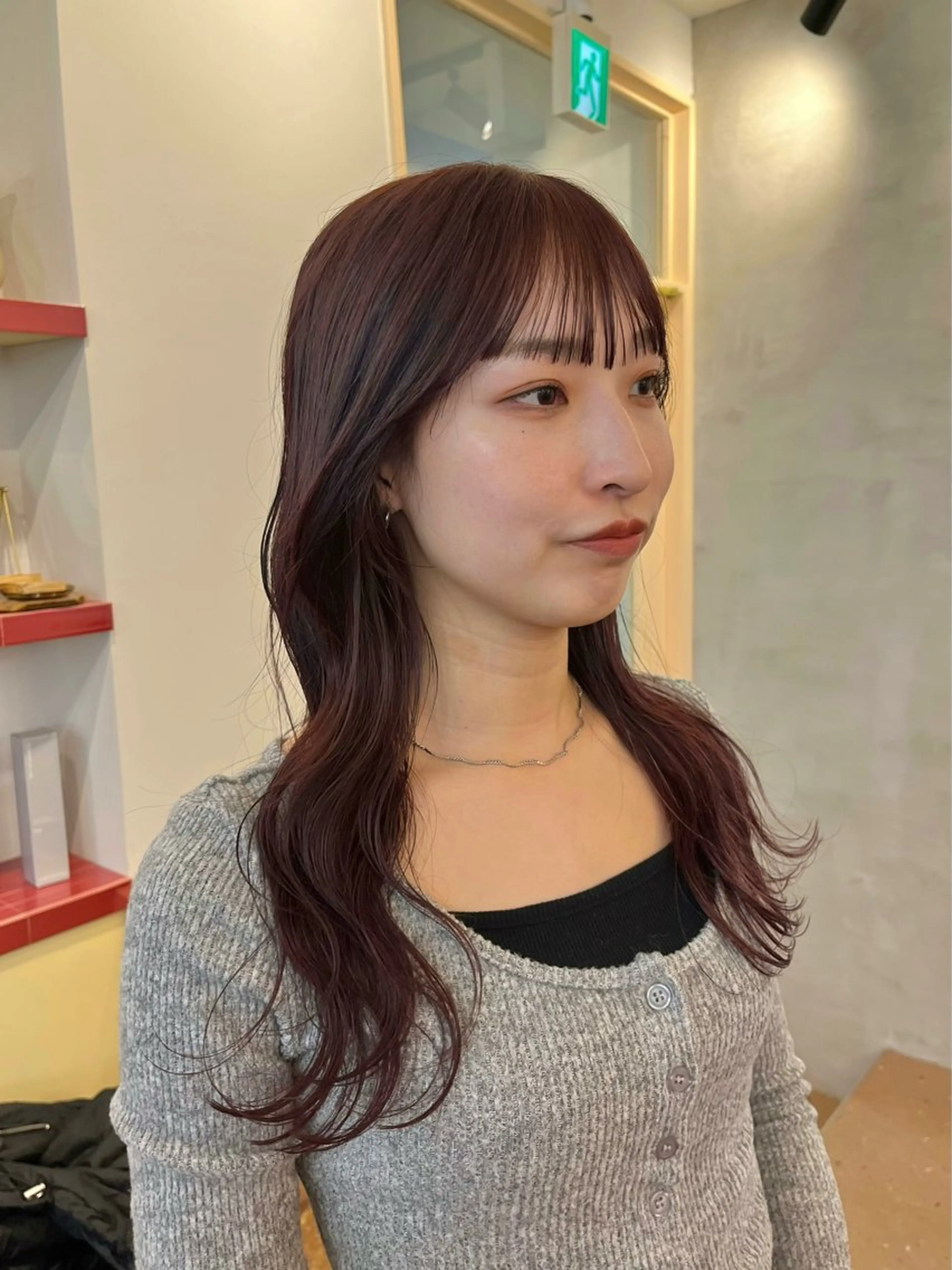 セミロング レッドブラウン 🫧レイヤー/暖色 /ベージュMAI🫧のヘアスタイル