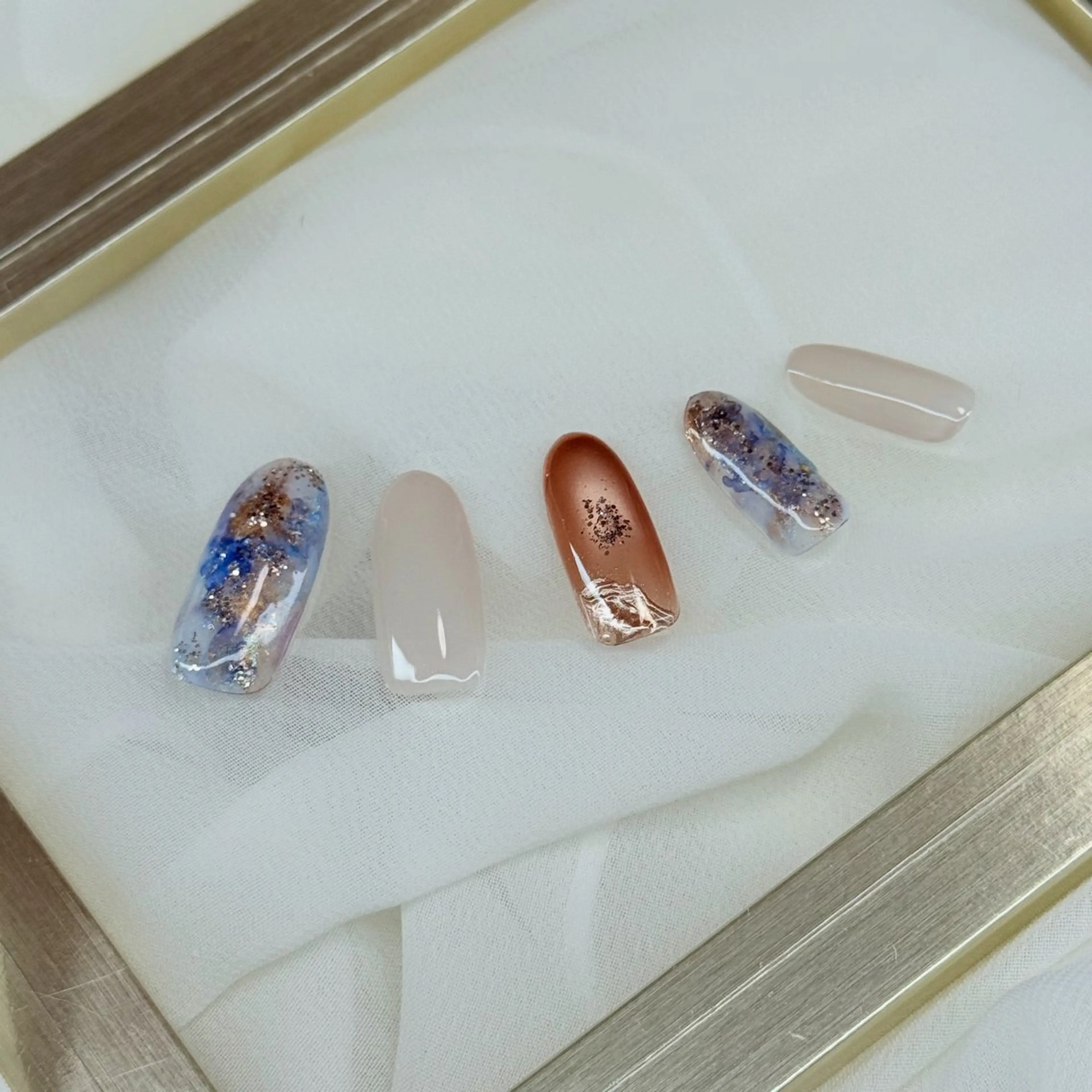 ネイル ニュアンスネイル ハンドネイル flan ゆいのネイルデザイン