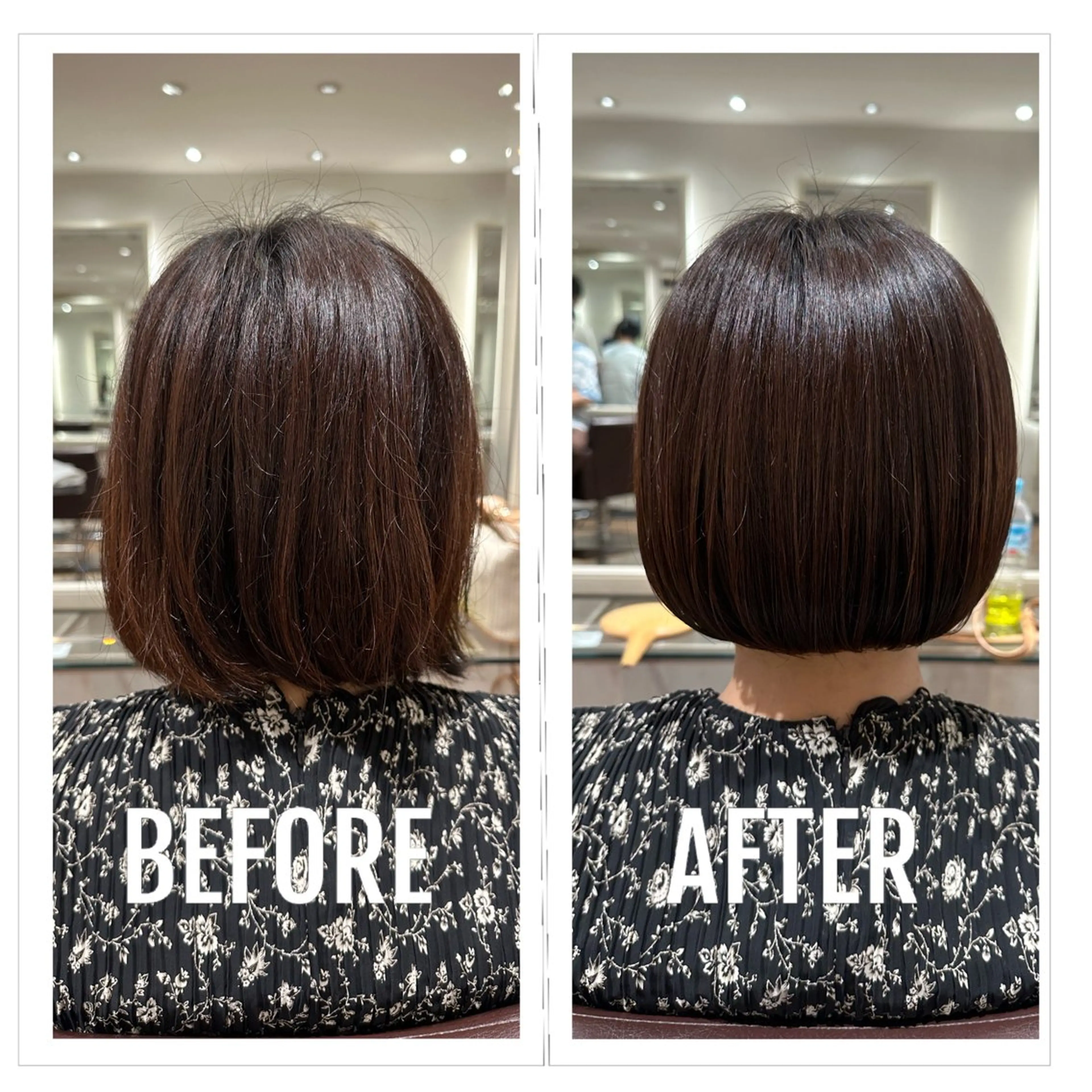ミディアム ボブ カット ごとう さなのヘアスタイル