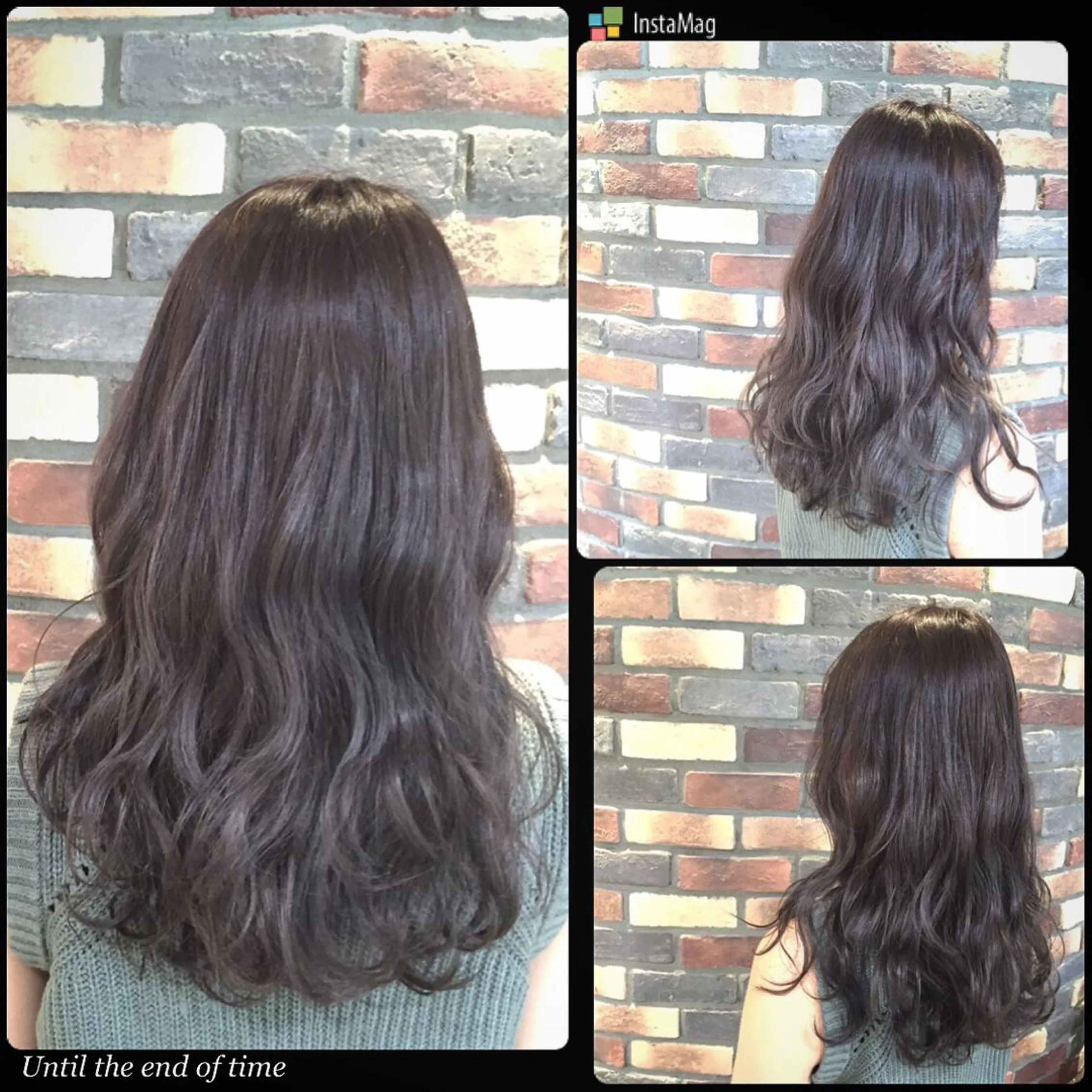 ロング カラー パーマ ヘアアレンジ グラデーションカラー グレージュ 福元友梨 ディレクター✂️のヘアスタイル