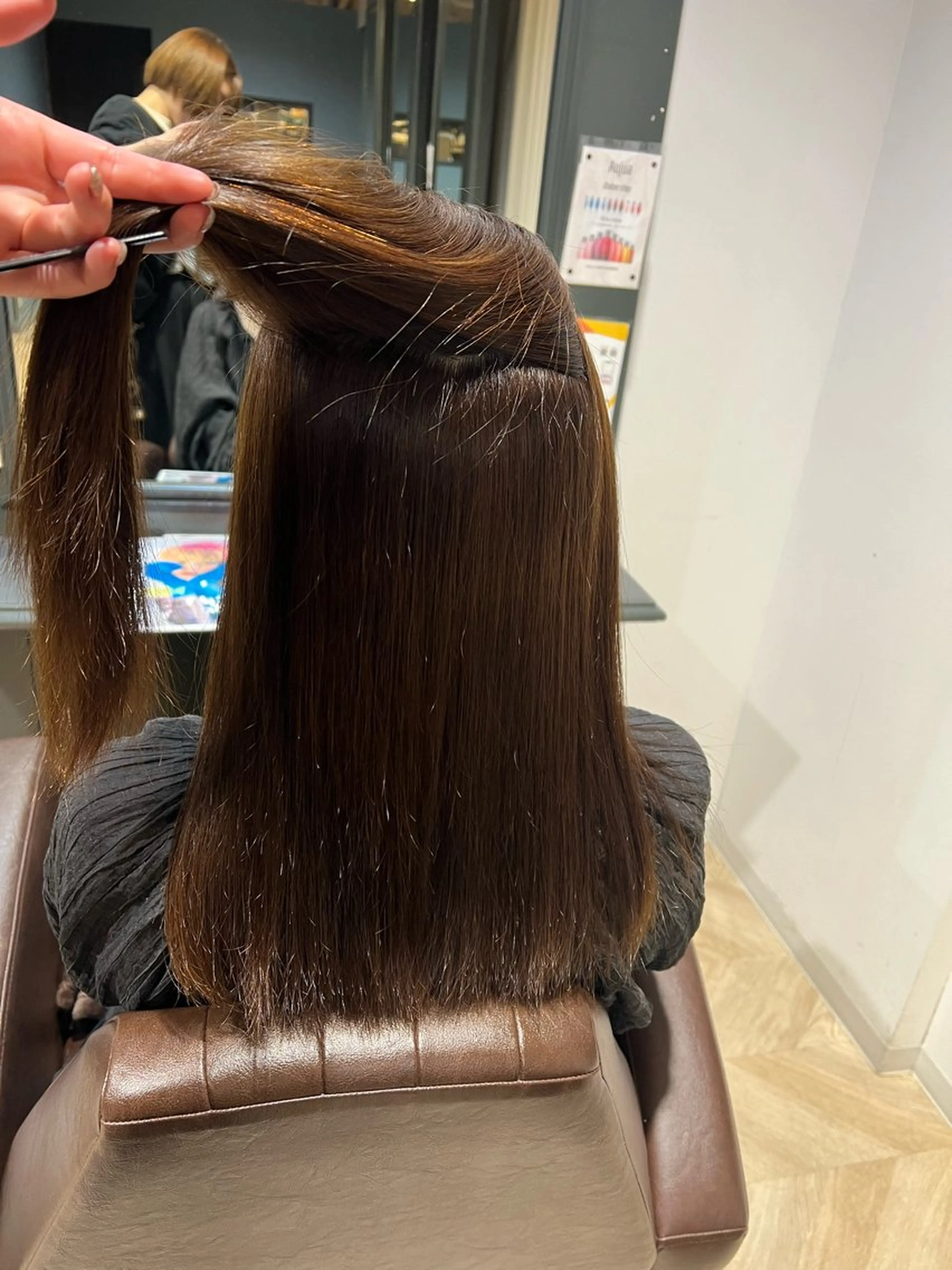 ロング 縮毛矯正 たんげ なるみ ┆Jr.スタイリストのヘアスタイル