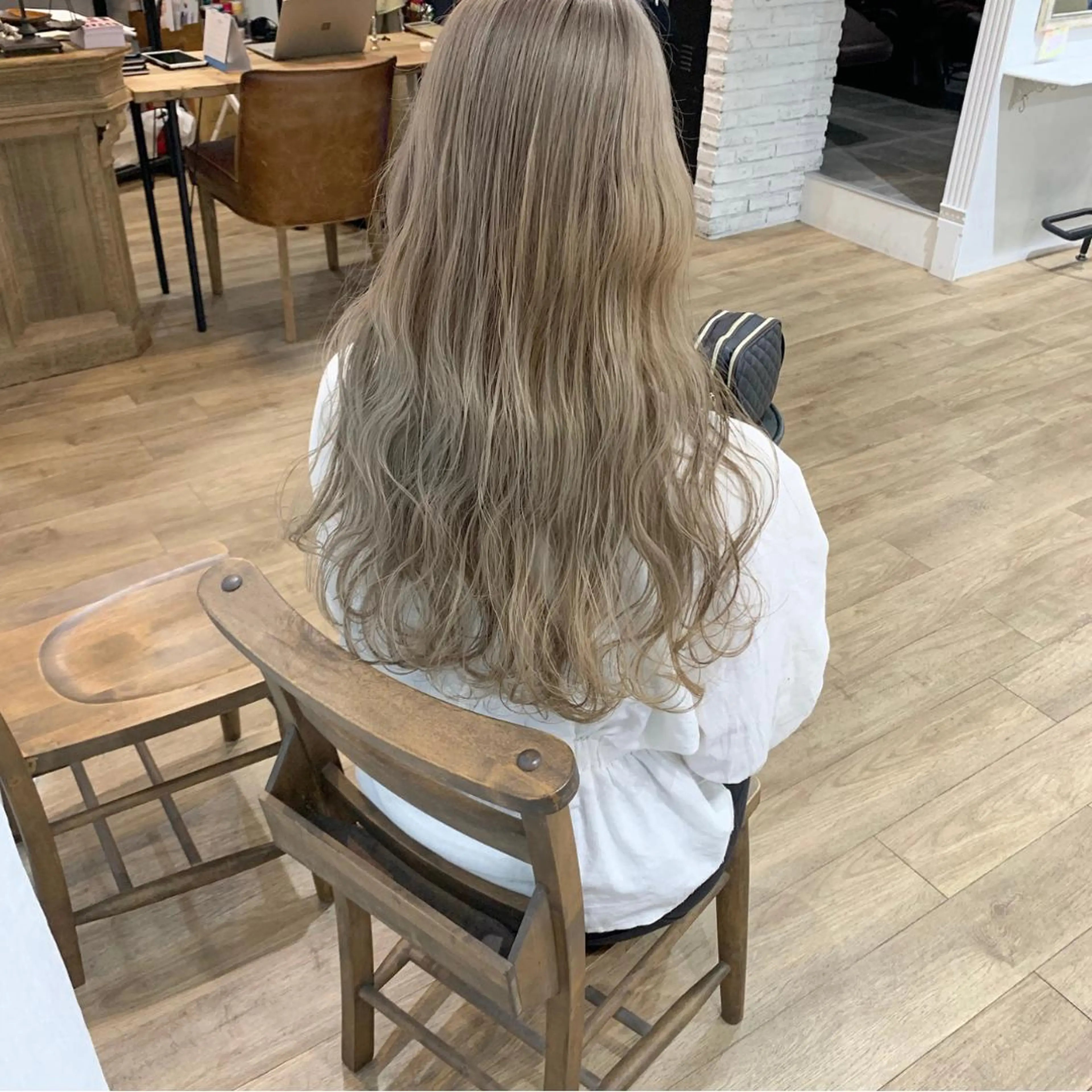 ロング カラー 艶カラー/フェイス レイヤー/たむのヘアスタイル