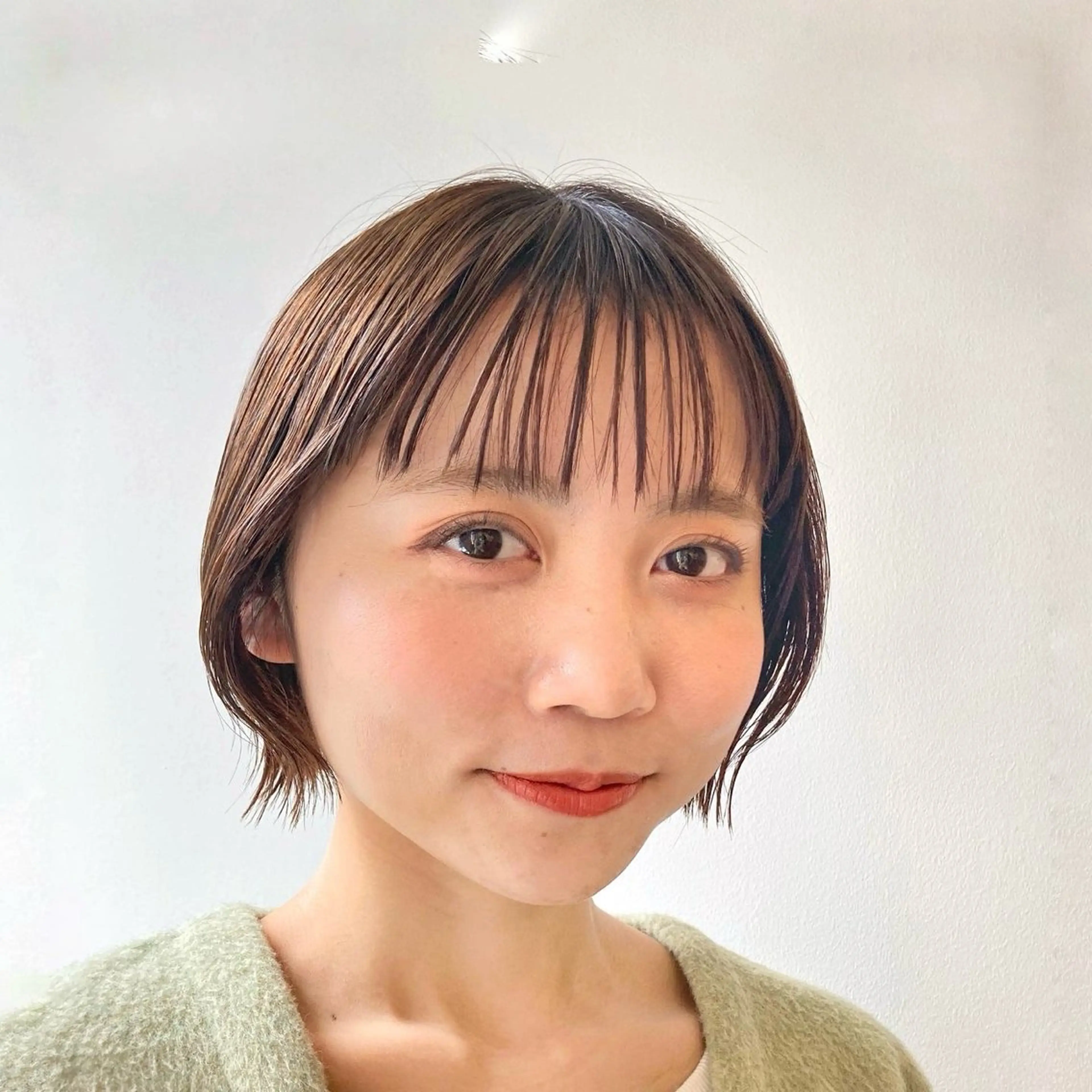 ショート カラー パーマ ヘアアレンジ くびれボブ/艶カラー /髪質改善🌷喜美花のヘアスタイル