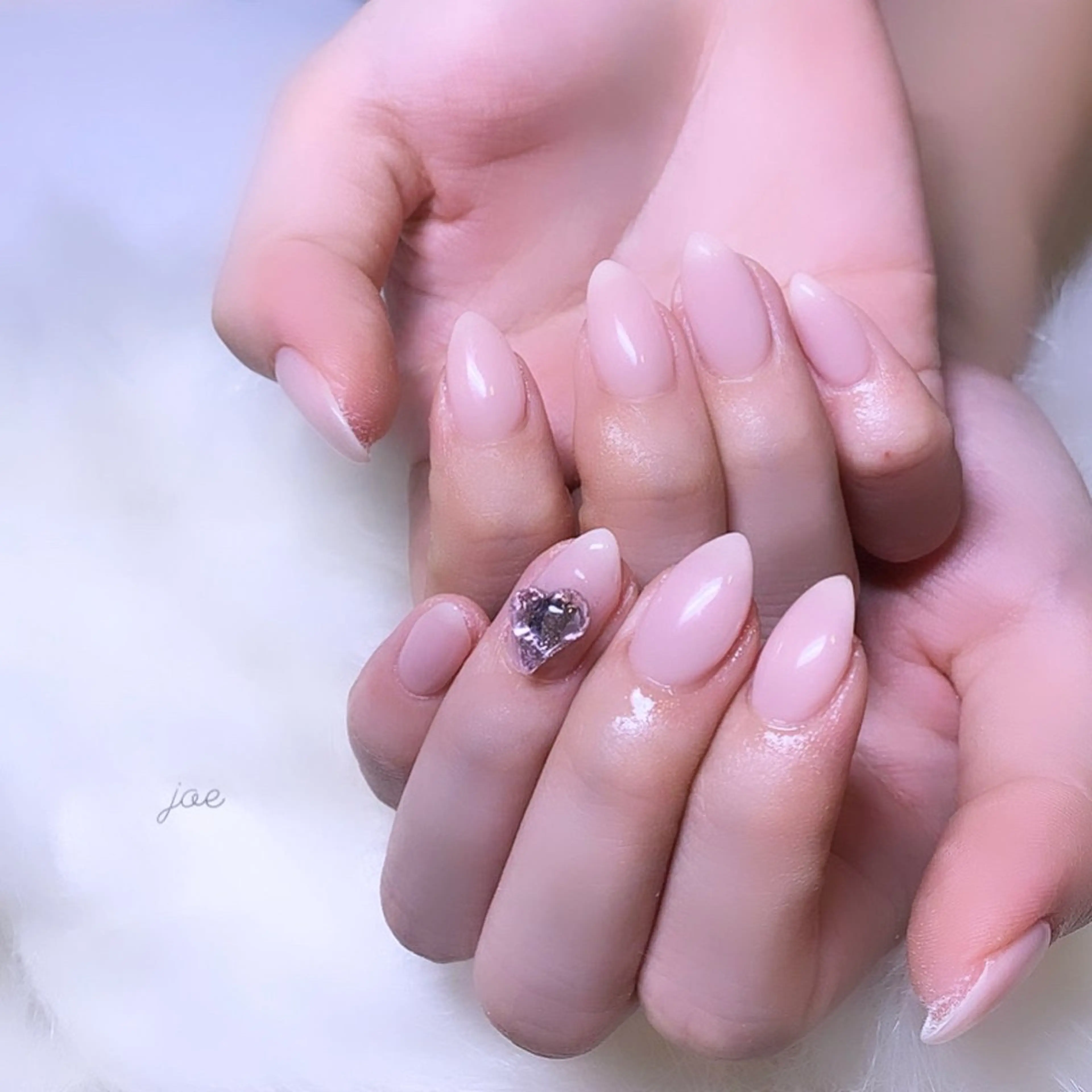 ネイル ロングネイル オフィスネイル ピンク ショートネイル ハンドネイル EstheSalon J.o.e /石堂のネイルデザイン
