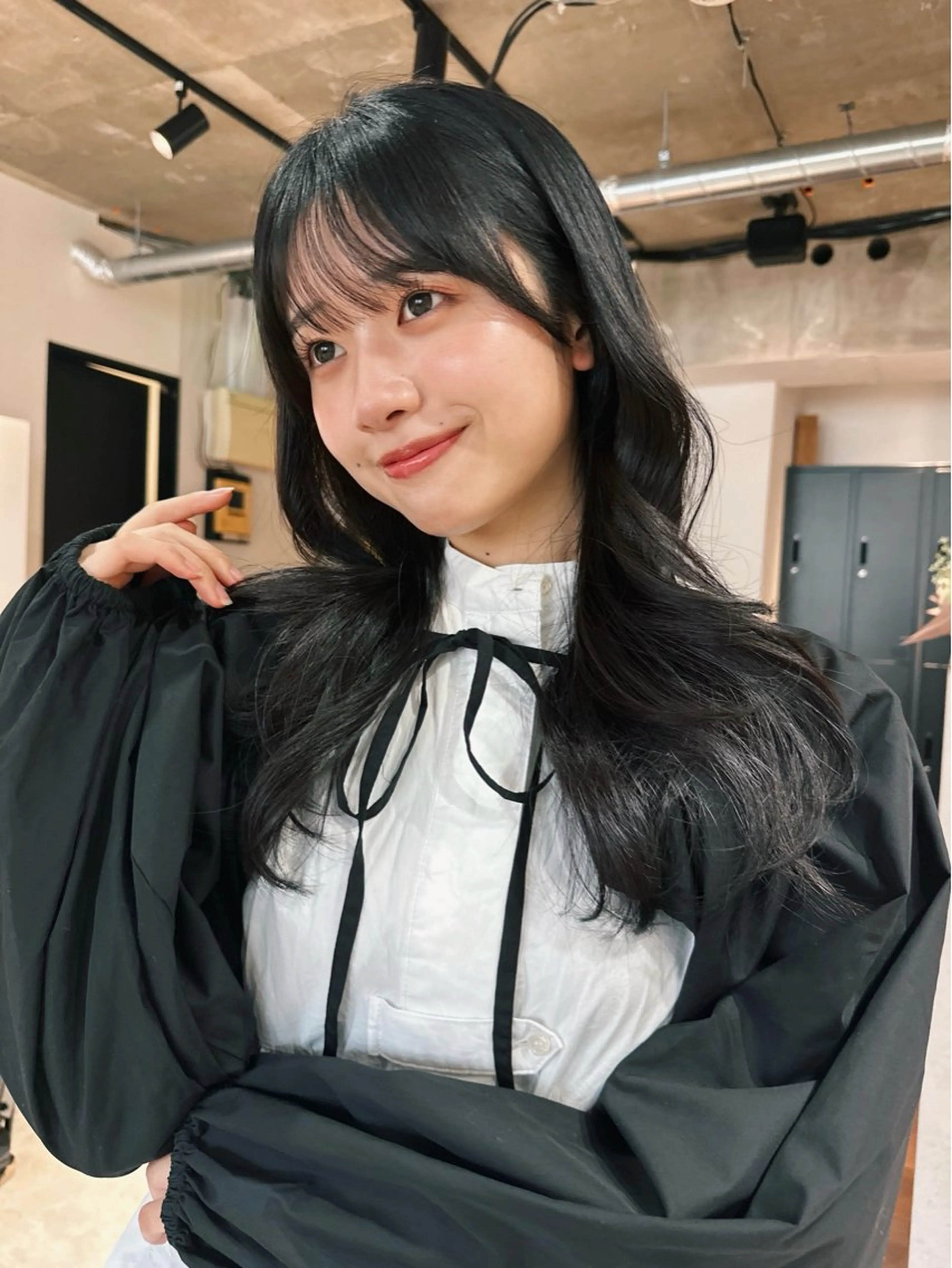 ロング カラー パーマ 🎀小顔×似合わせ× 透明感カラー🎀のヘアスタイル