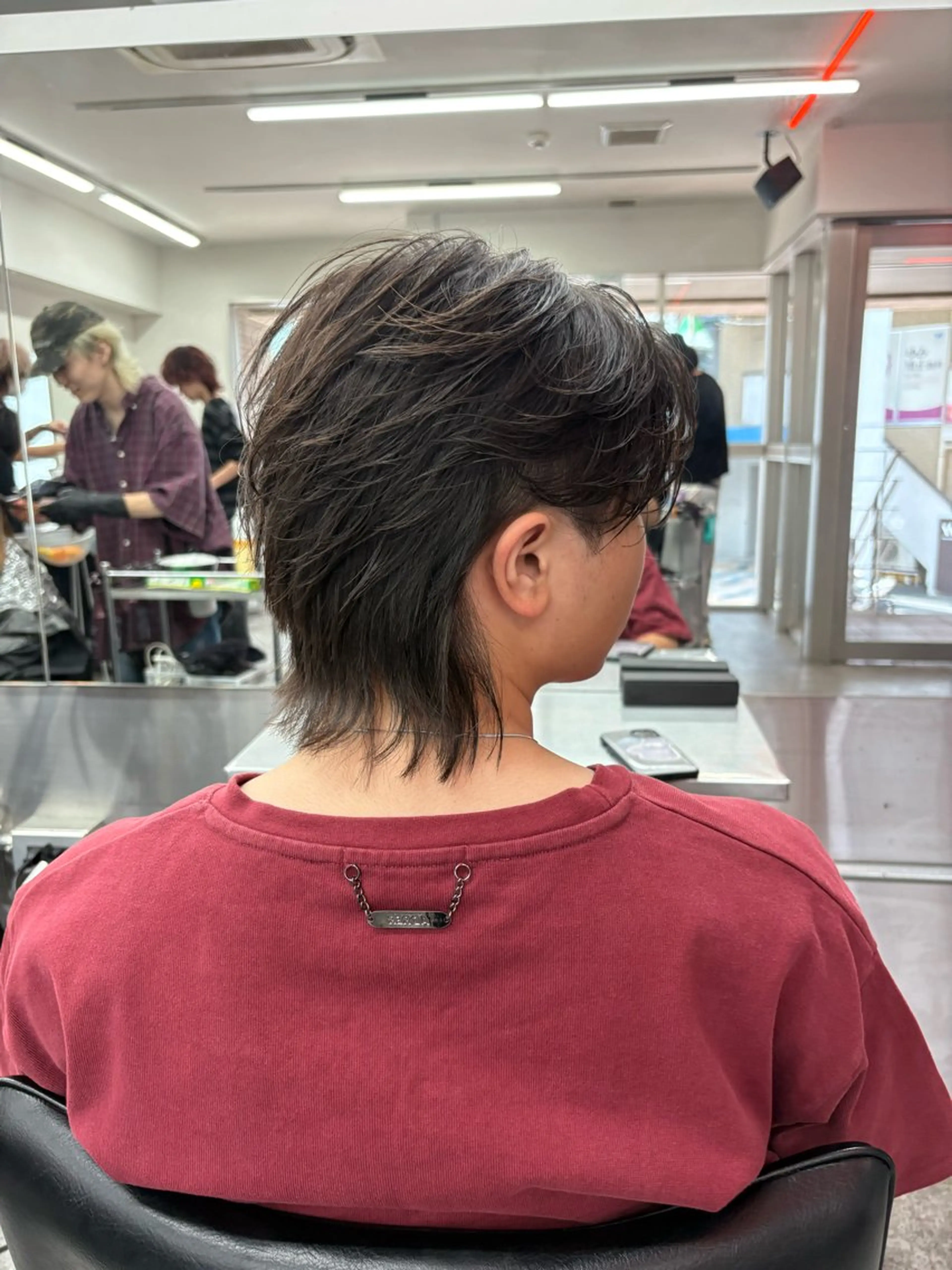 ミディアム カラー パーマ メンズ カット ヘアセット メンズパーマ特化 🔥韓国ヘア職人🔥のヘアスタイル