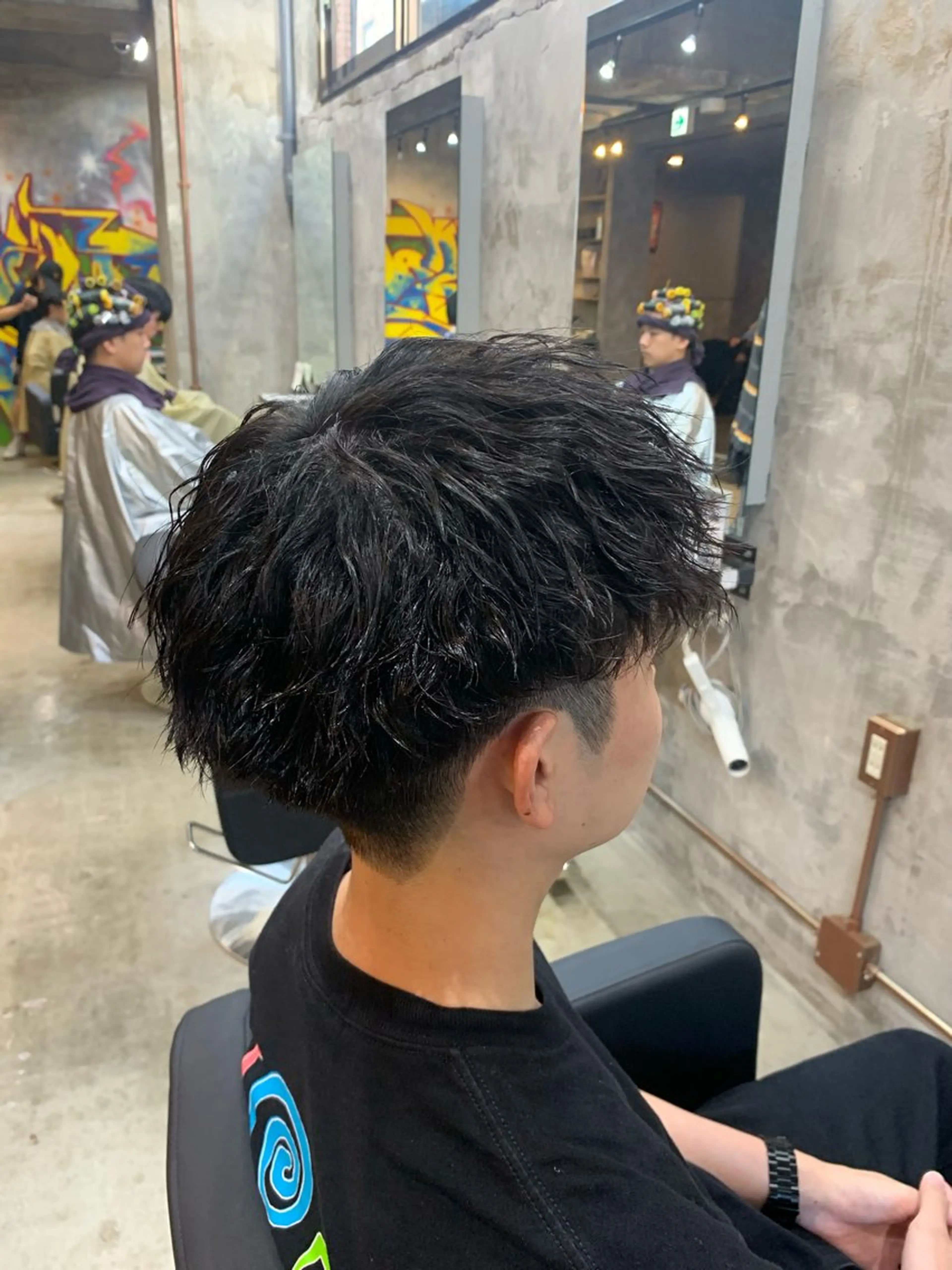 パーマ メンズ マッシュ メンズパーマ ツイストスパイラルパーマ スパイラルパーマ カット パーマ ⚡️メンズパーマ特化 mens支持◎/忠地のヘアスタイル