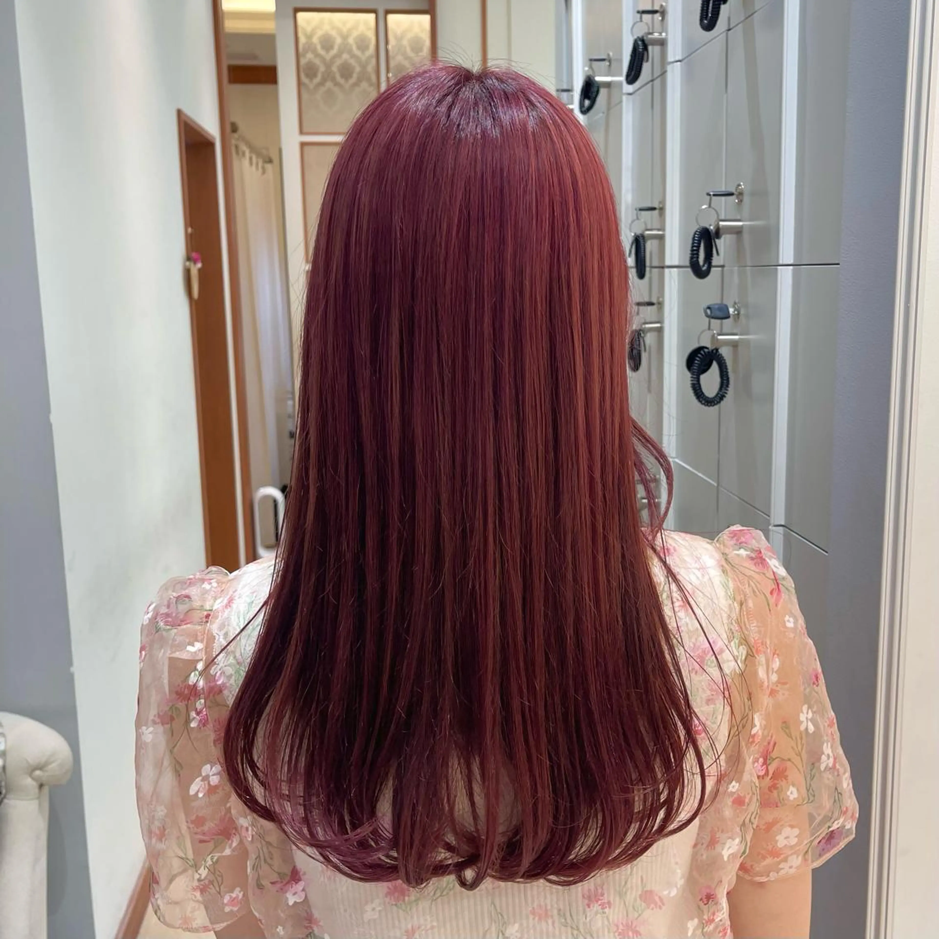 ロング カラー レッドカラー 🍎ハイトーンカラー /MANA🍎のヘアスタイル