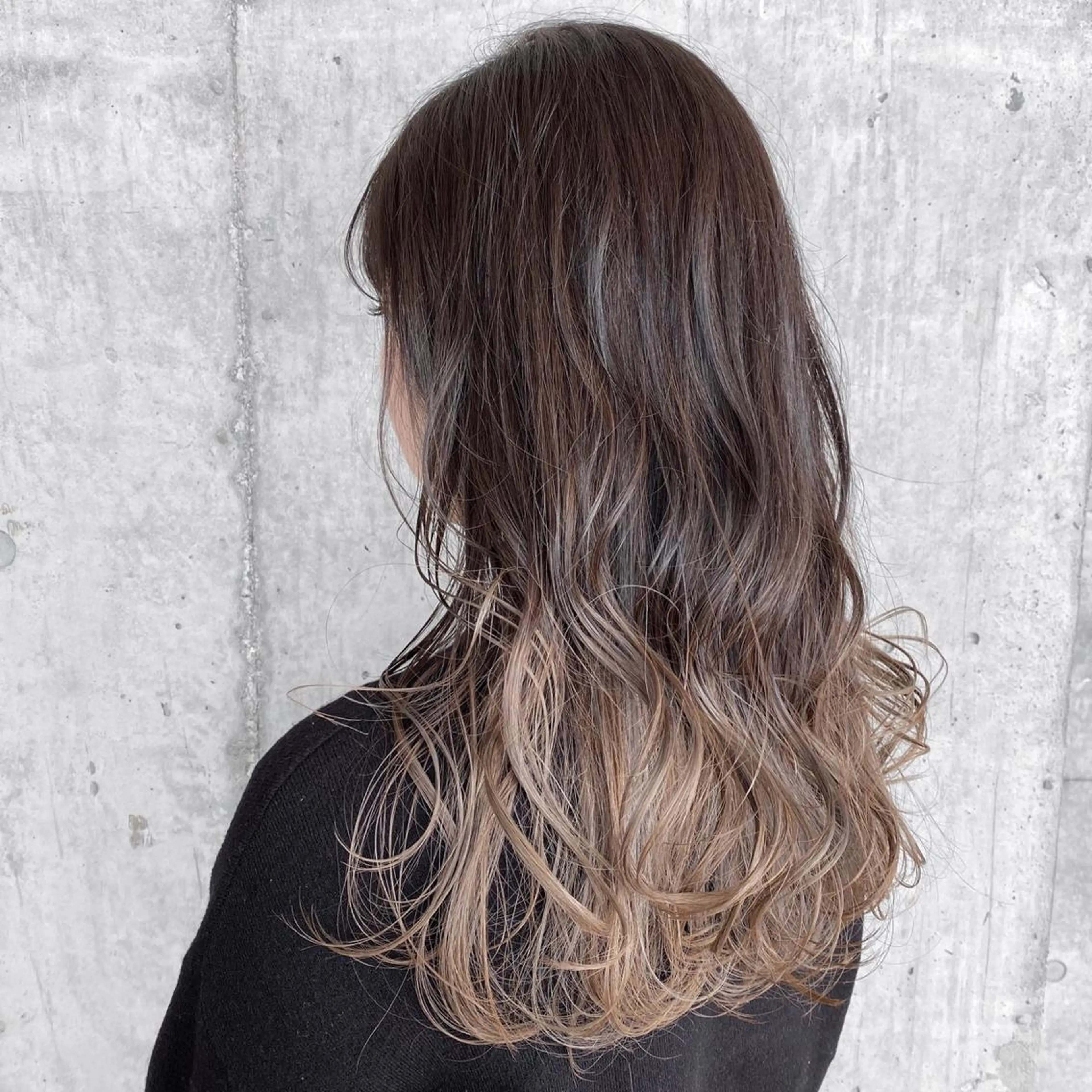 セミロング カラー カット ヘアカラー トリートメント ヘアセット 💘透明感カラー💘 沖本 将宏のヘアスタイル