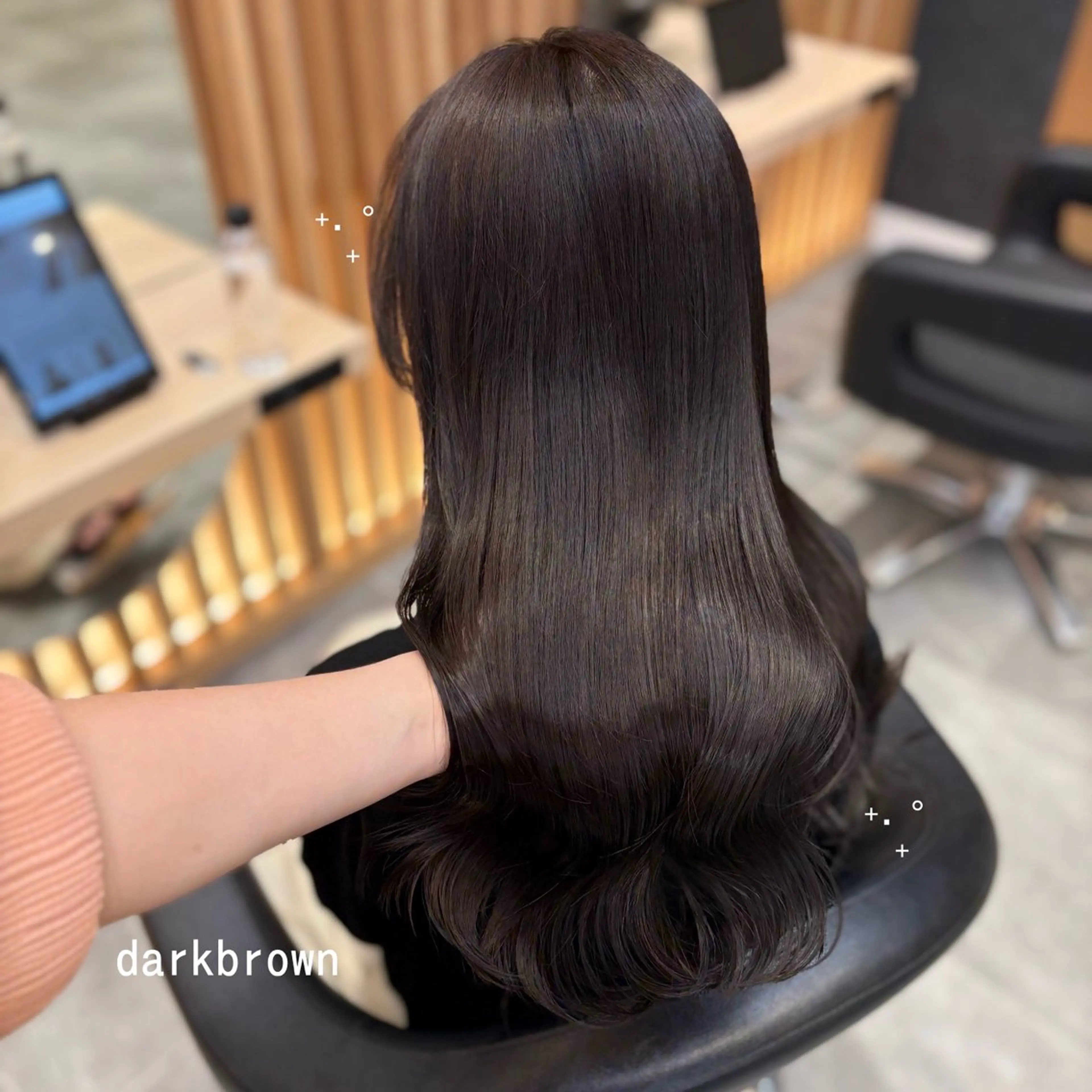 ロング カラー カット ヘアカラー トリートメント ヘッドスパ nana【艶髪】/ 顔まわり/縮毛矯正のヘアスタイル