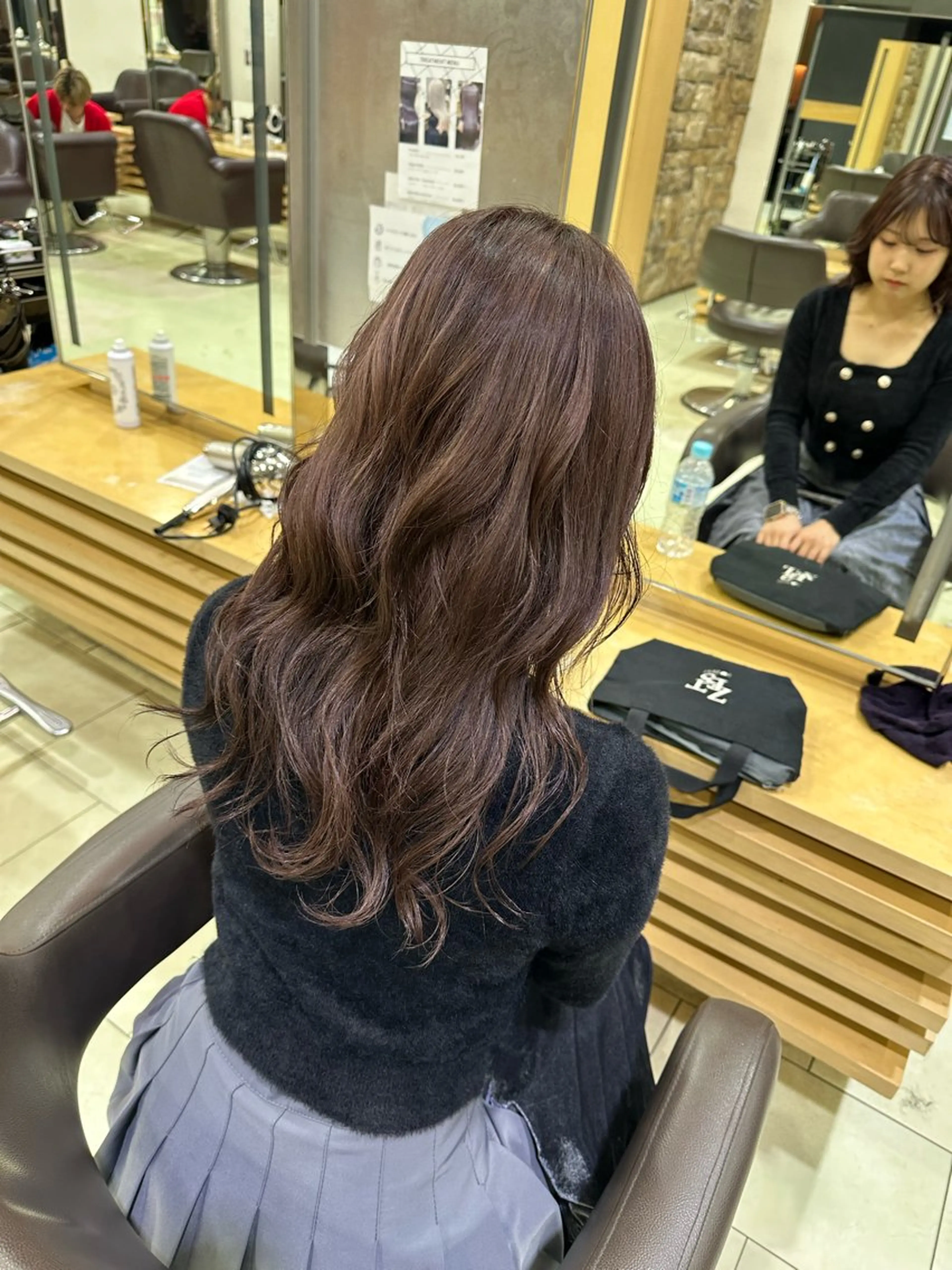 セミロング カラー ヘアカラー トリートメント ヘッドスパ ヘアセット 🫧カット/パーマ /ネイル/かりん🫧のヘアスタイル