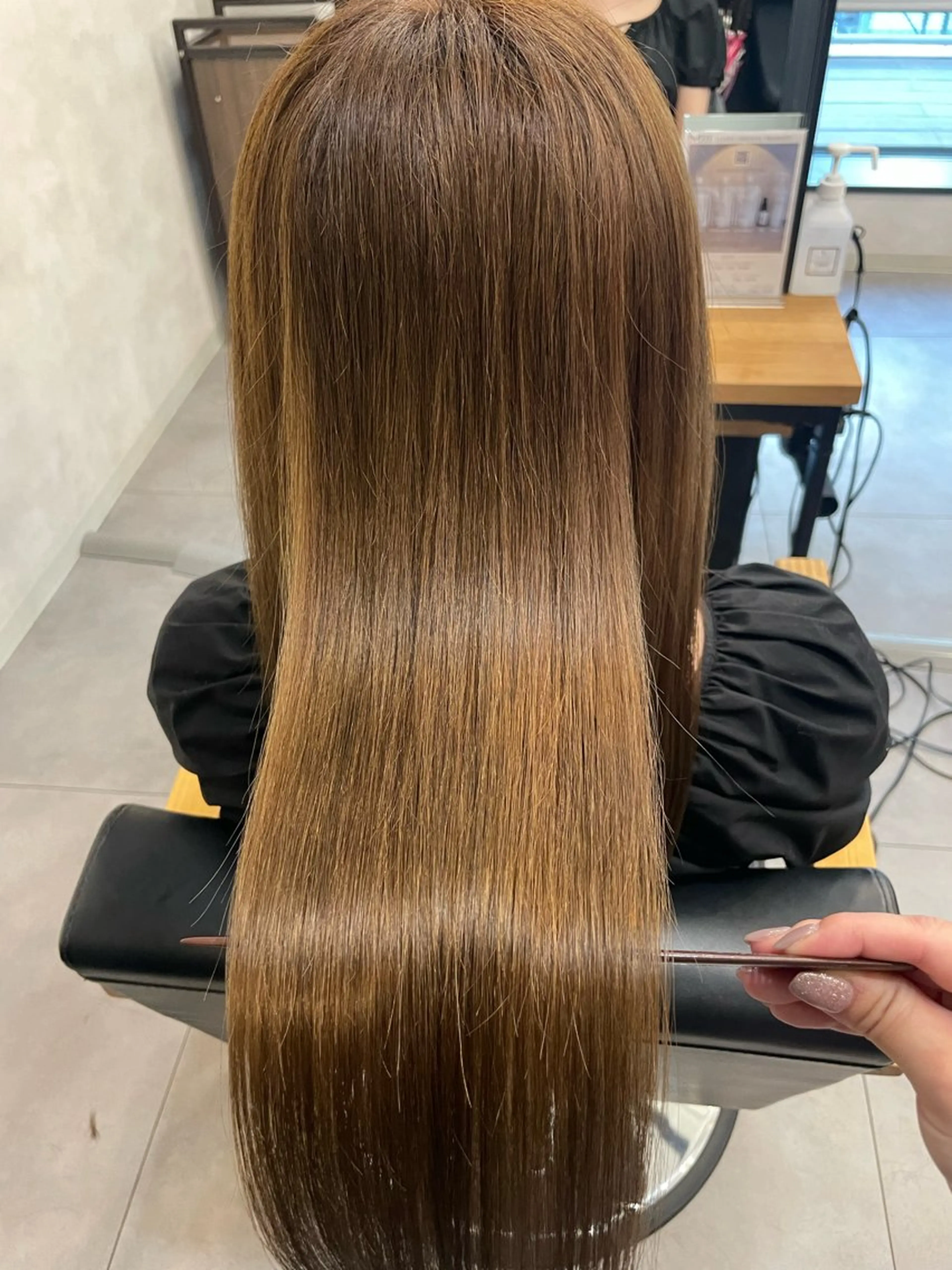 ロング カラー トリートメント ヘアカラー トリートメント 今村 南穂のヘアスタイル