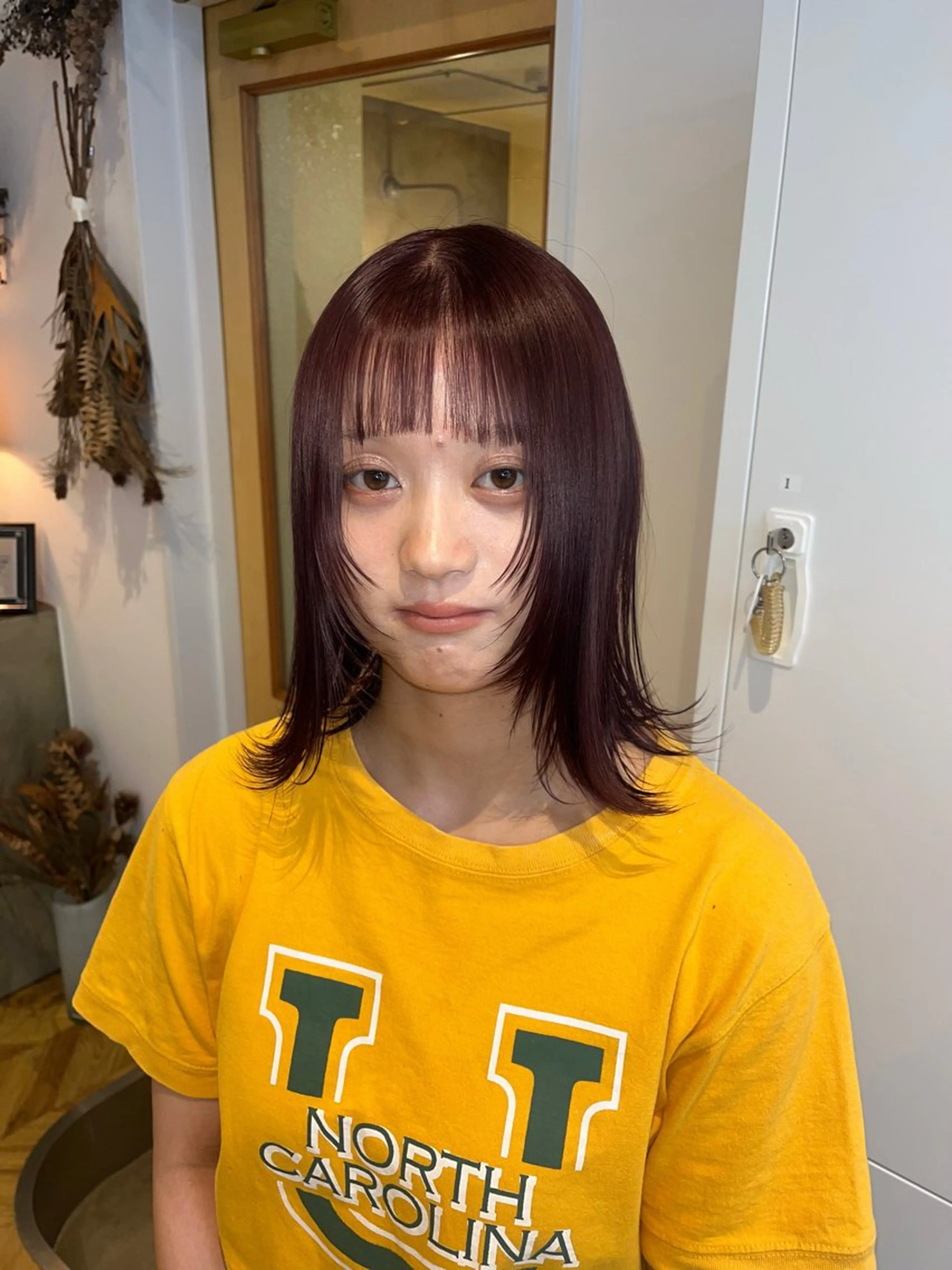 カラー レッドカラー ヘアカラー 凜 (りん)のヘアスタイル