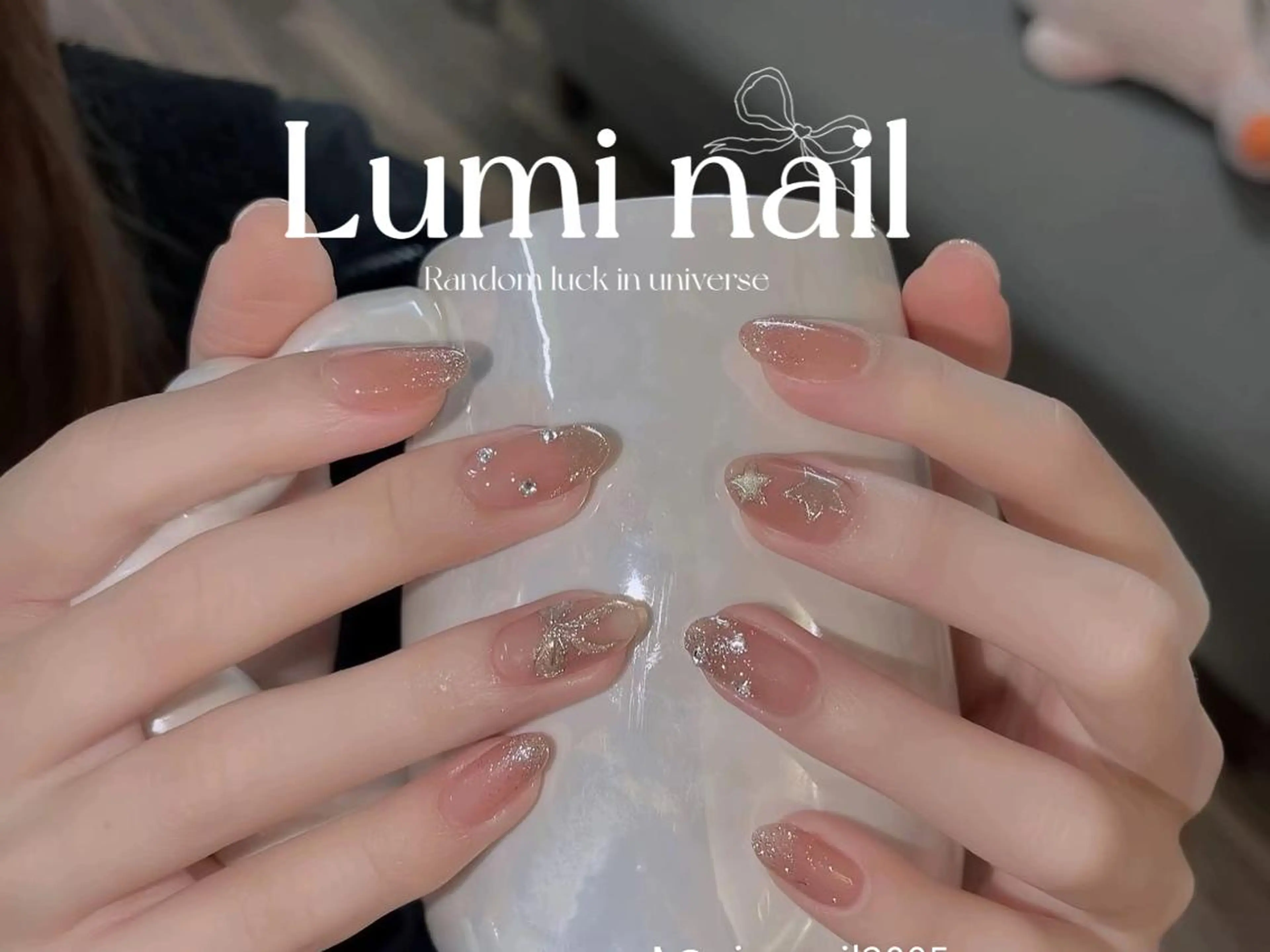 ネイル ツイードネイル 冬ネイル クリスマス 神崎 理沙のネイルデザイン