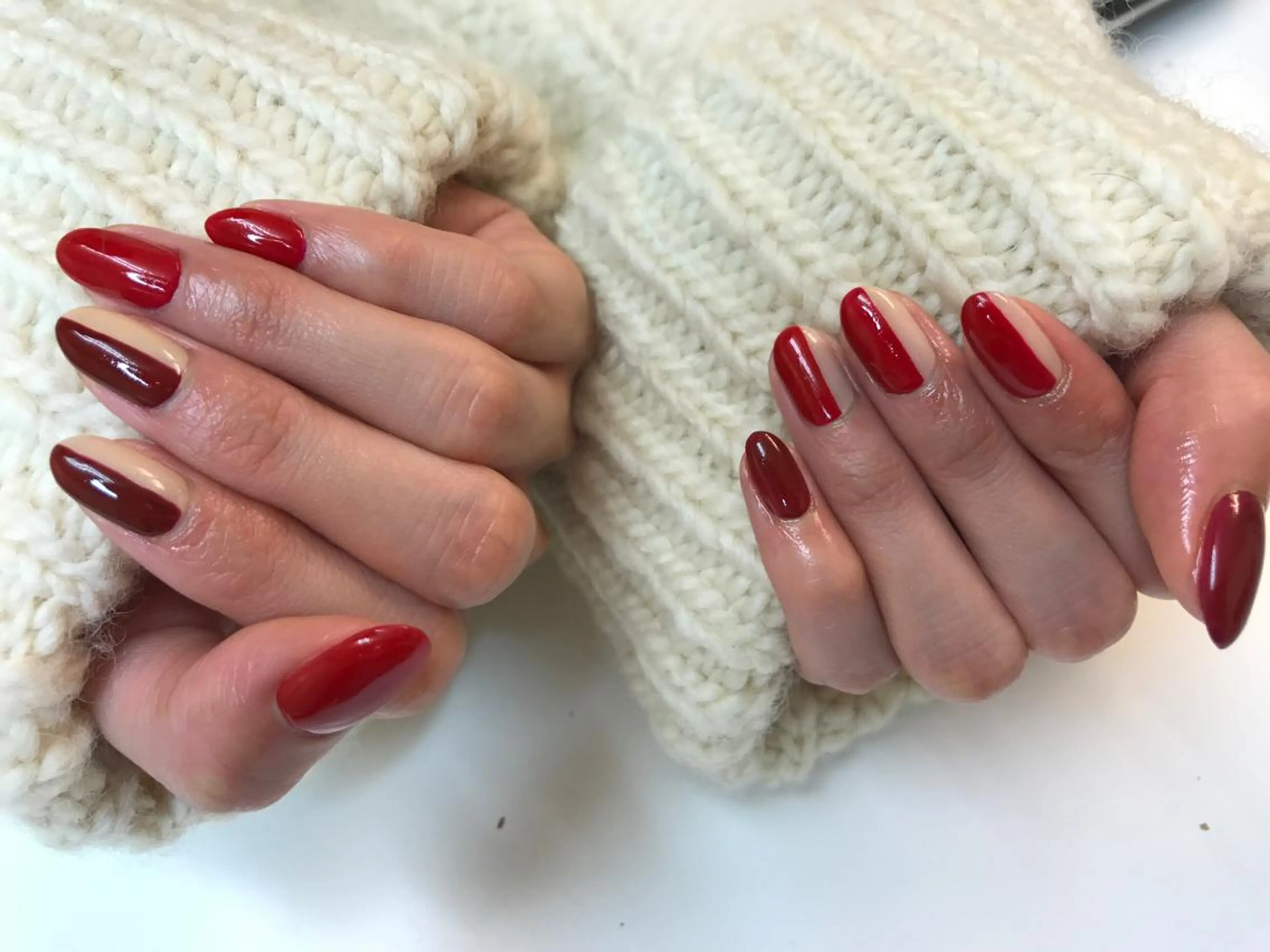 ロング カラー パーマ ヘアアレンジ ネイル マツエク・マツパ シンプルネイル Sunny side nailのネイルデザイン
