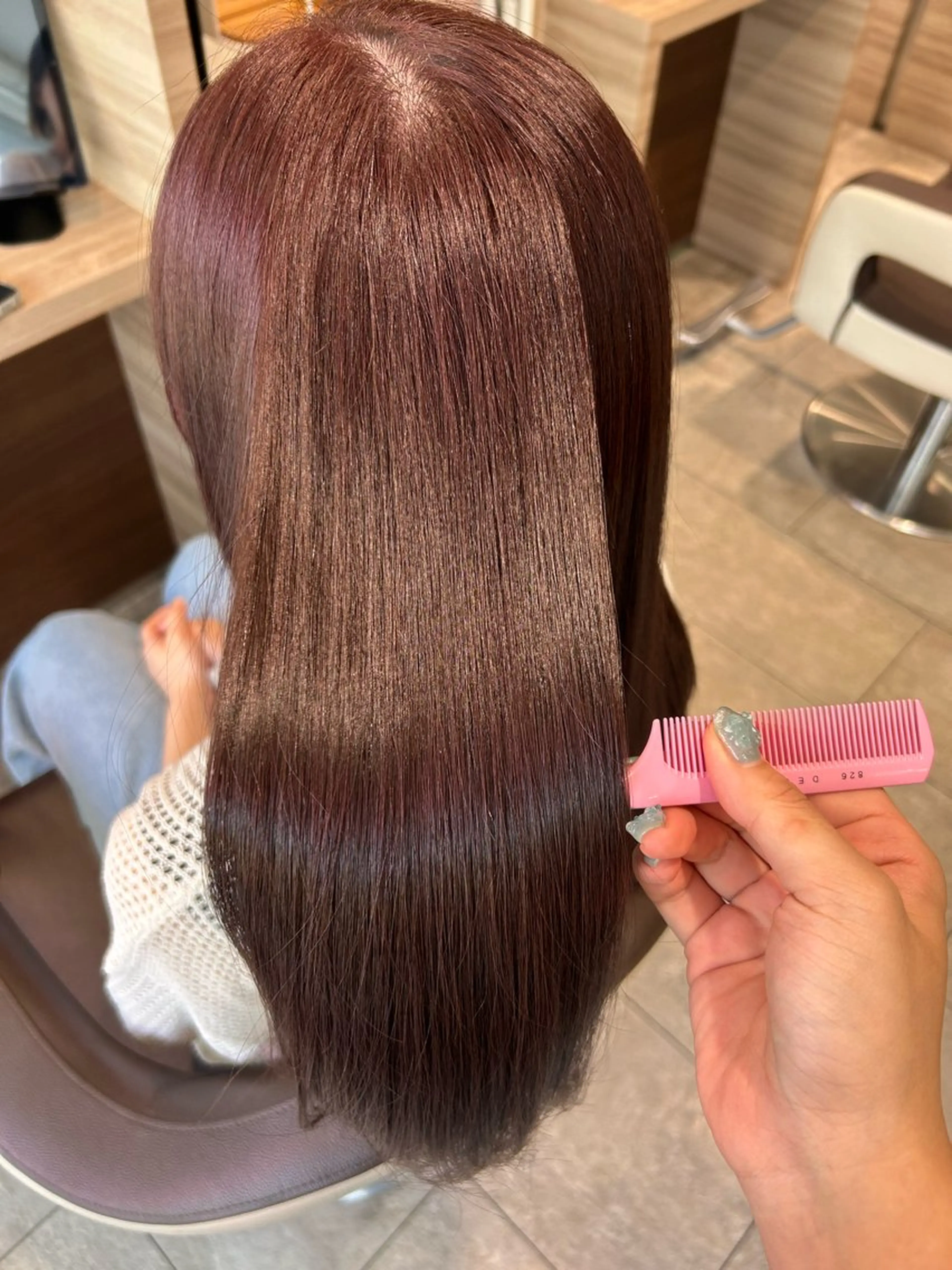 ロング カット ヘアカラー トリートメント 🫧ྀི髪質改善 🫧ྀི井上華のヘアスタイル