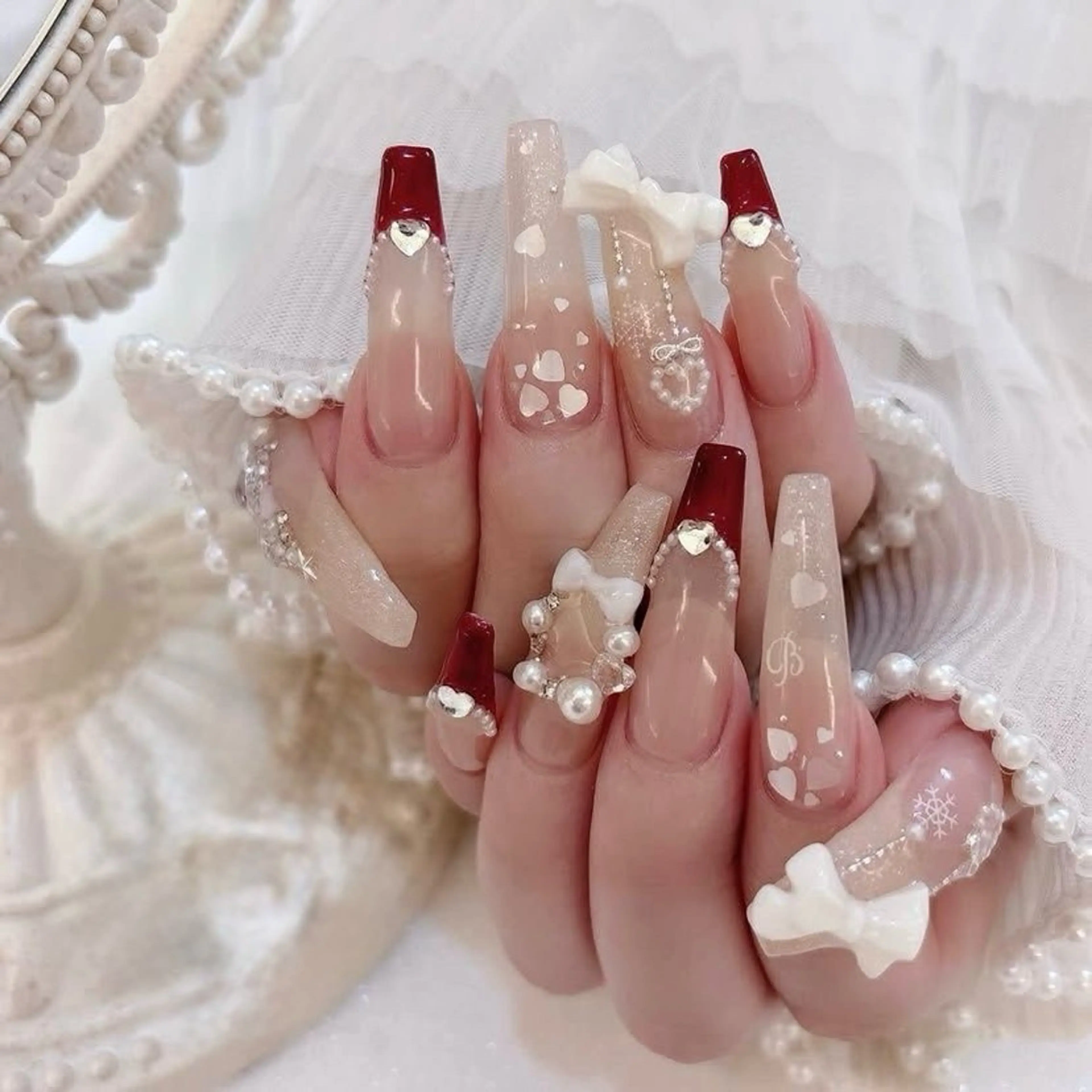 ネイル アートネイル オーロラネイル ブルー チークネイル フットネイル ハンドネイル NICY NAIL所属・NICY NAIL 池袋のネイルデザイン