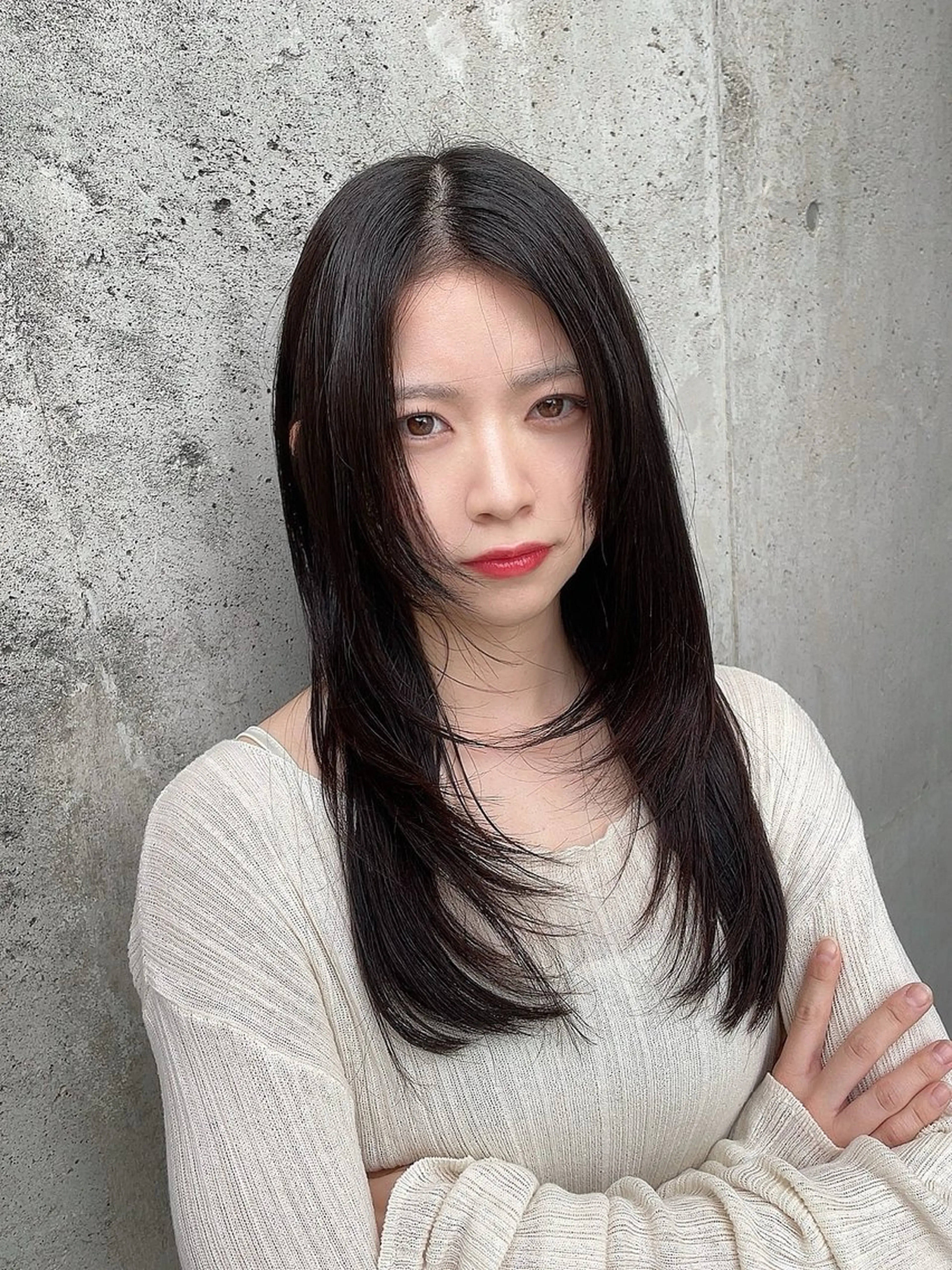 ロング レイヤーカット カット mono.所属・南茨/ヘッドスパ /カット/momoのヘアスタイル
