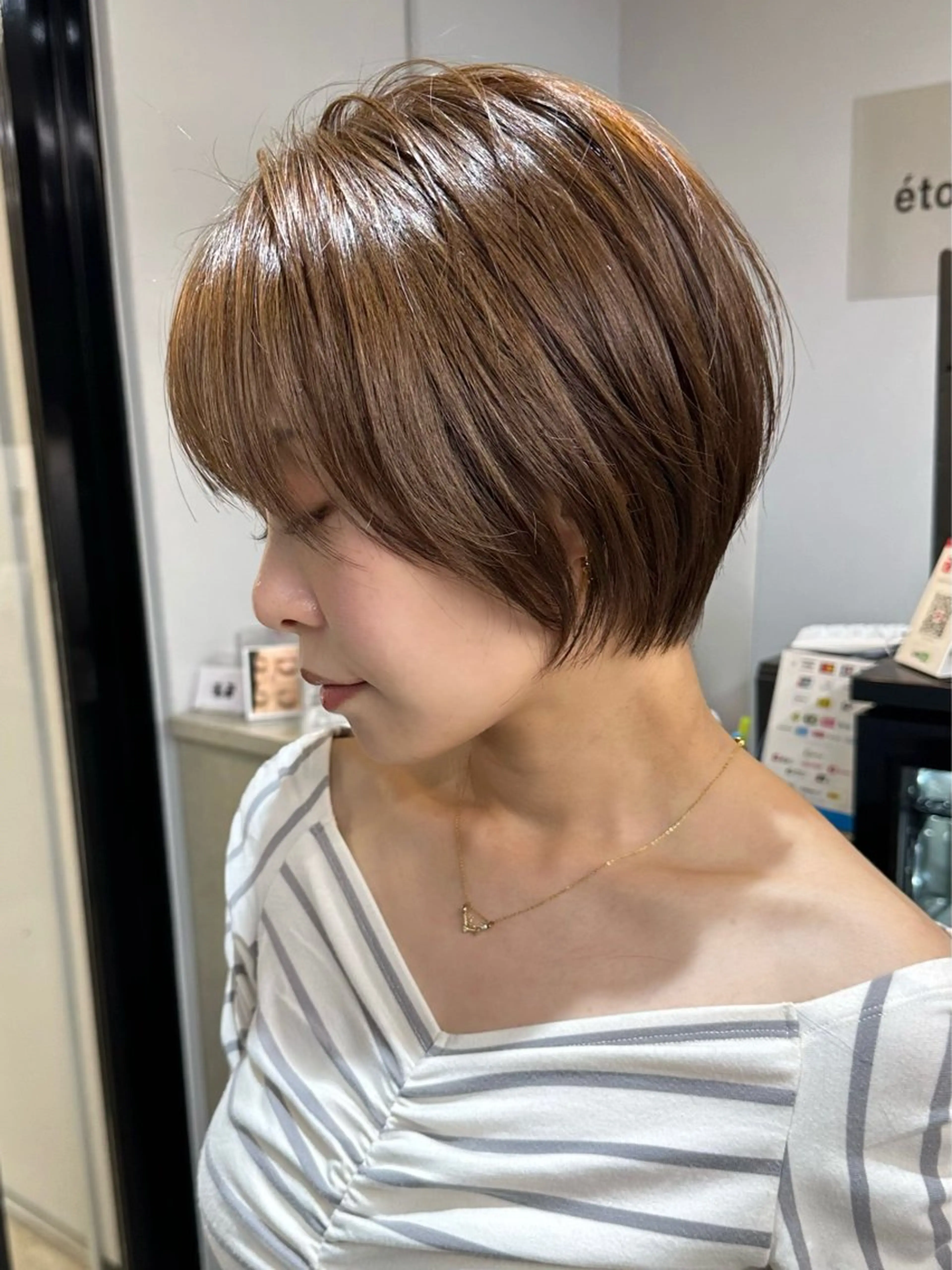 ショートカット＋カラーの写真