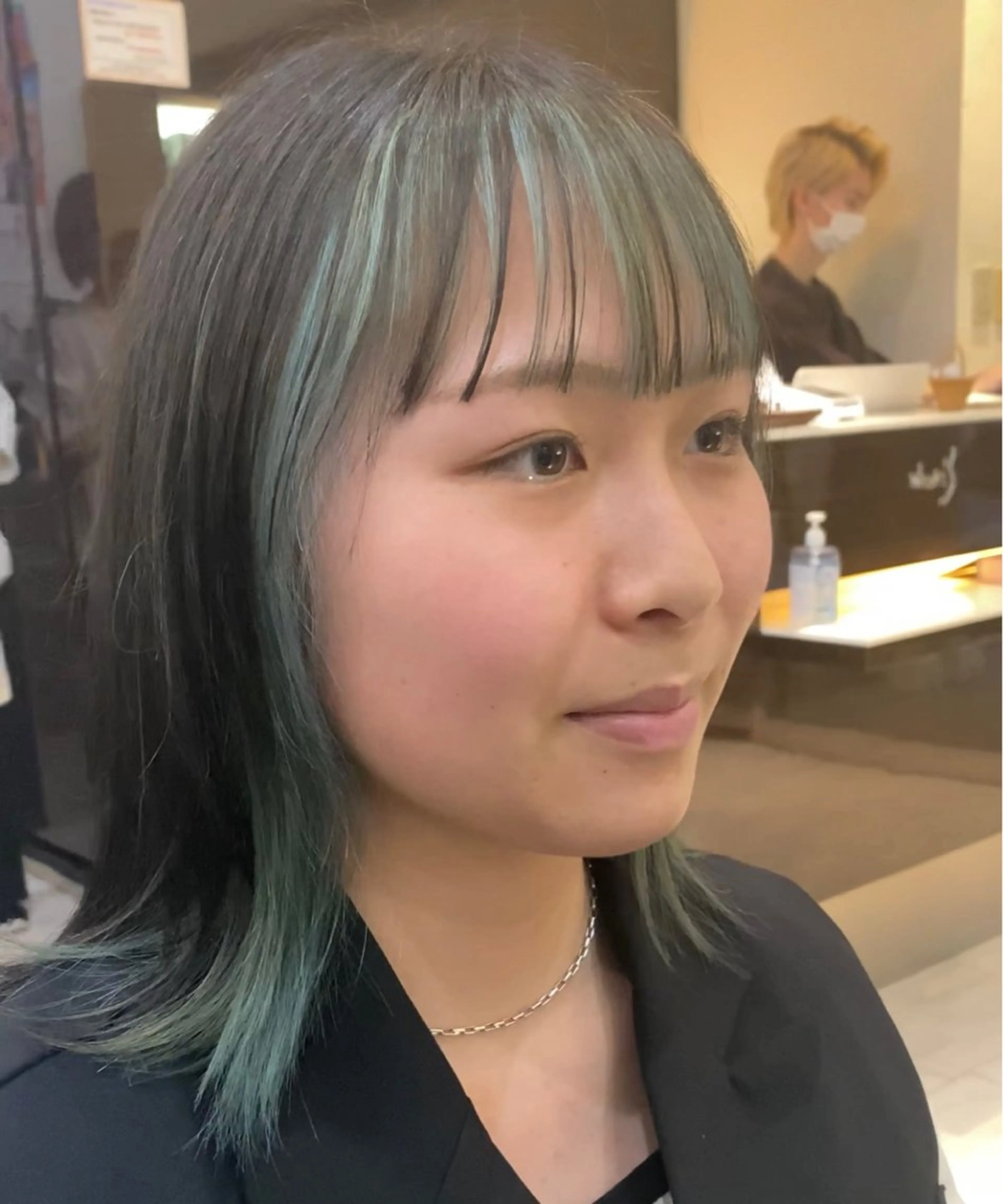 ミディアム カラー ミント Agu hair TENOE大宮氷川参道店所属・☀️透明感艶感カラー 増田魁土☀️のヘアスタイル