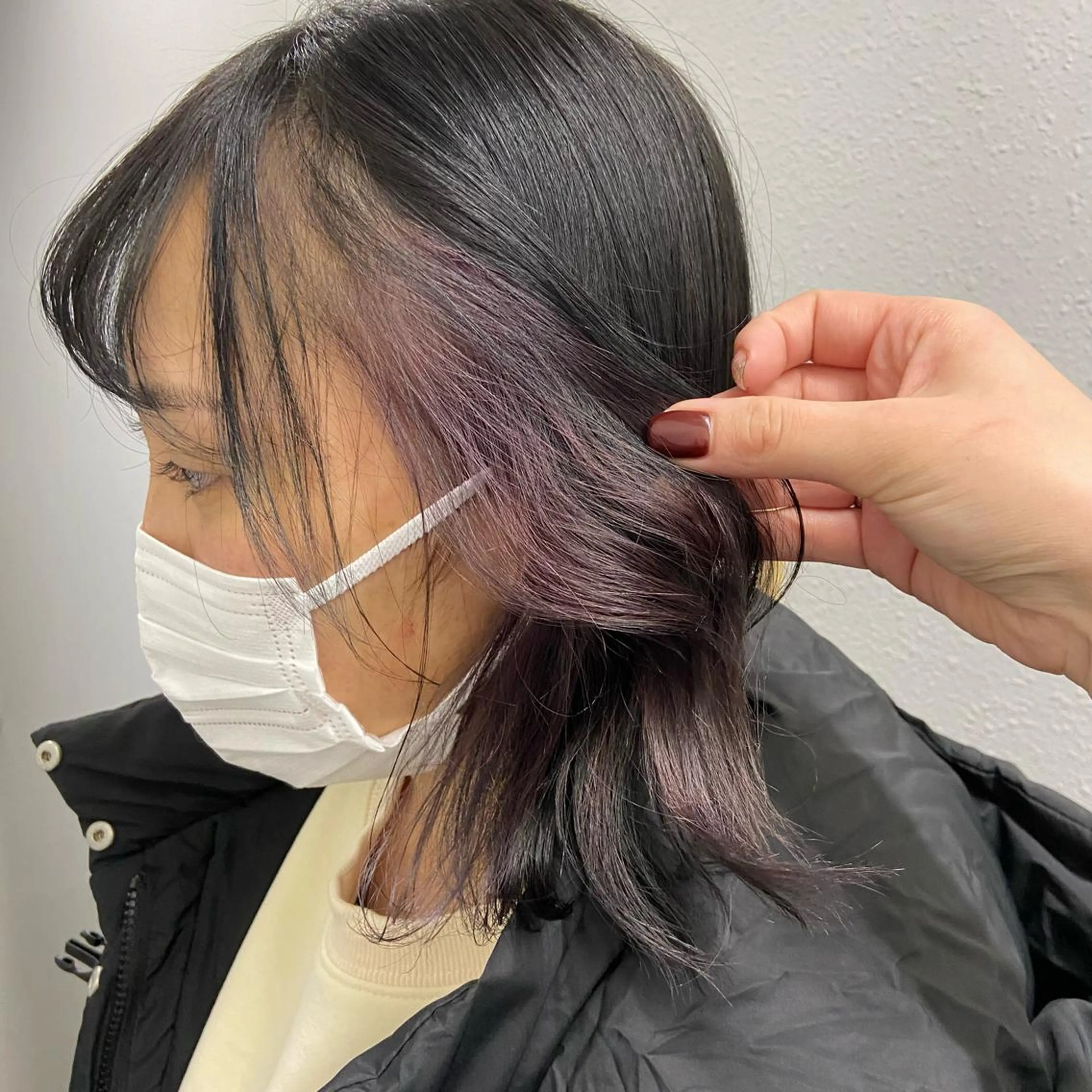 ミディアム カラー アッシュ ベージュカラー 黒髪 ブリーチ ブラウンカラー MEI🎀垢抜けカラ ー🎀韓国styleのヘアスタイル