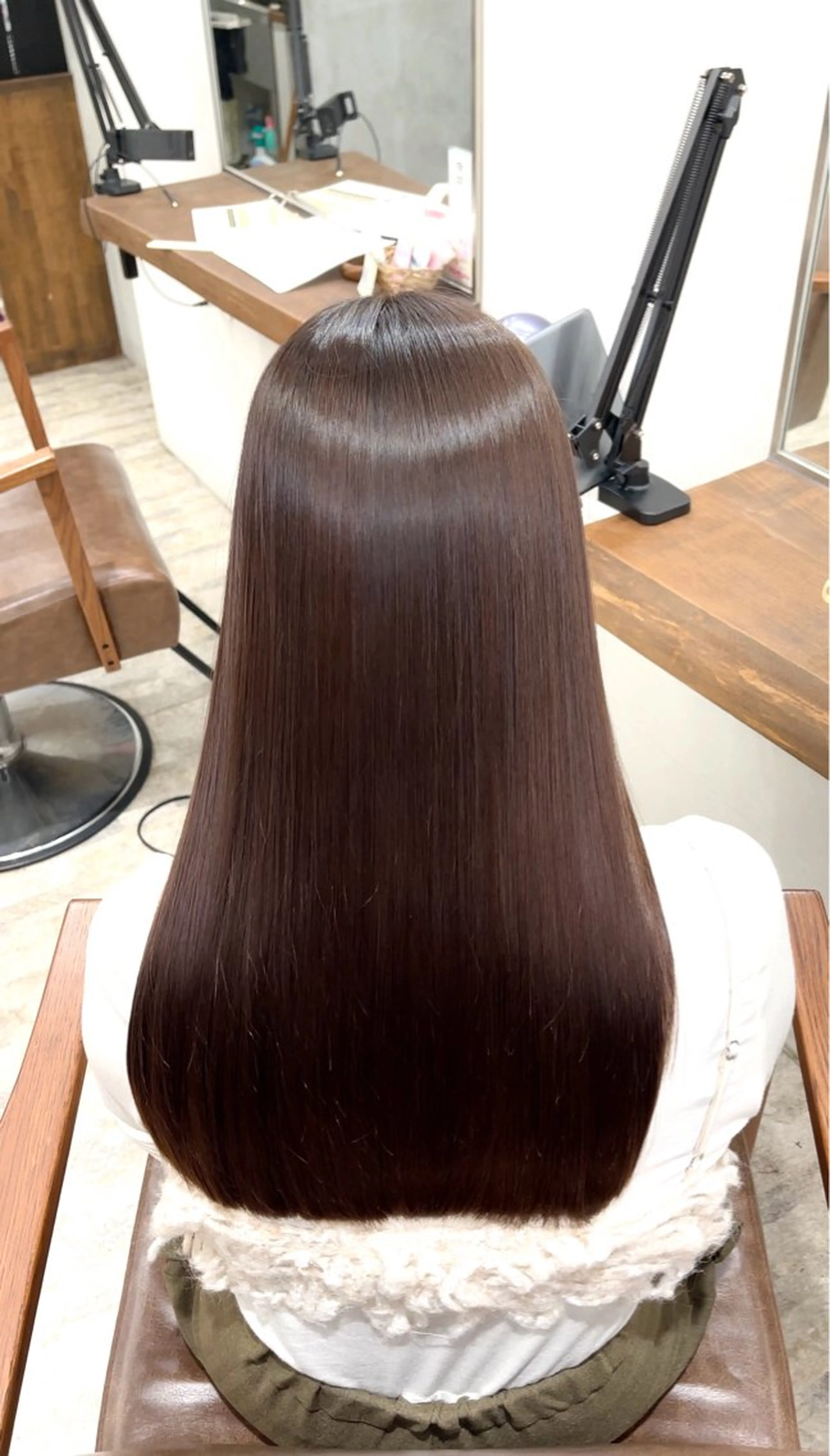 ロング 縮毛矯正 LABO.所属・門屋 和香那のヘアスタイル