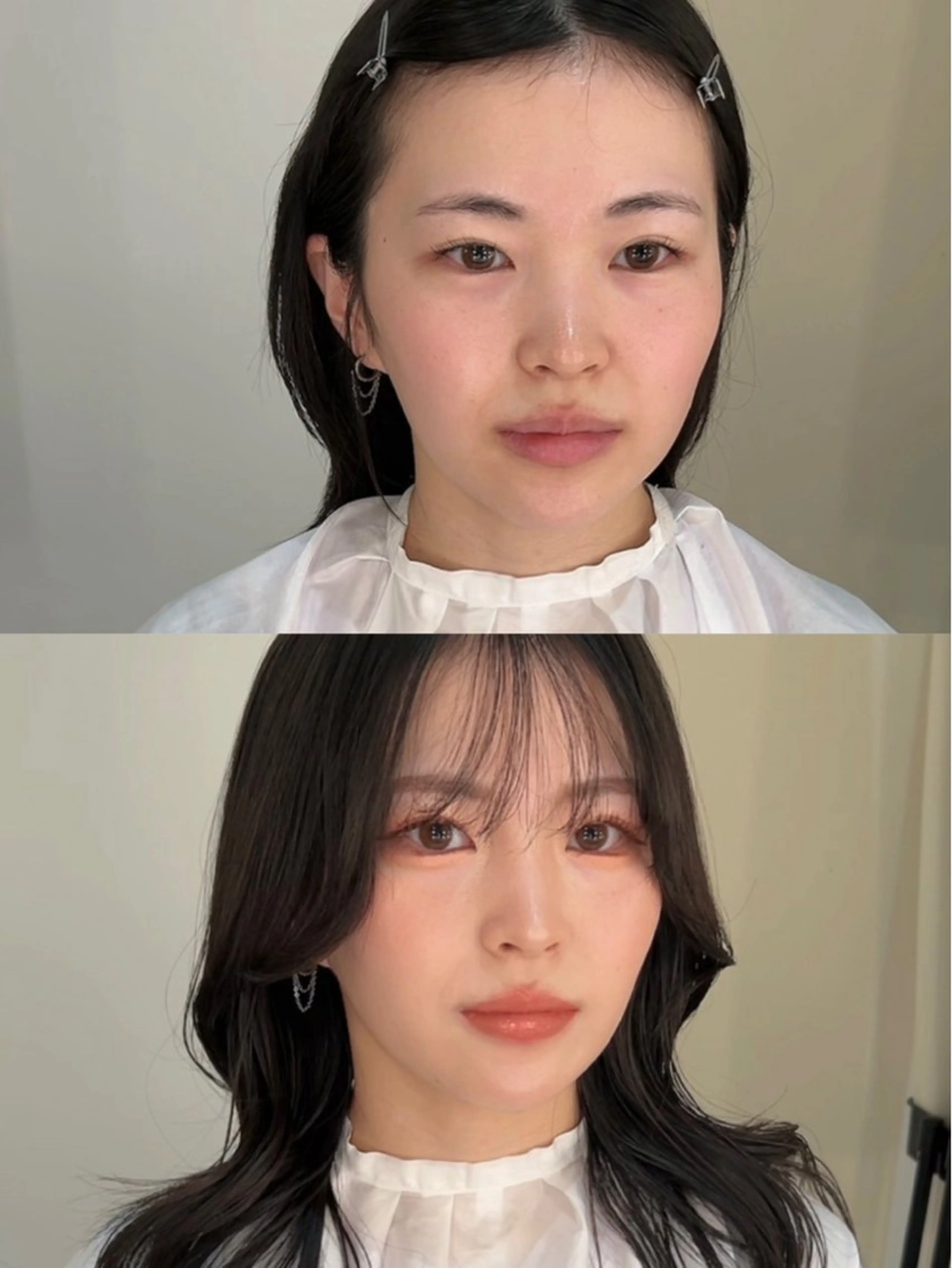 ロング カラー ヘアアレンジ mao透明感カラー 似合わせヘアメイクのヘアスタイル