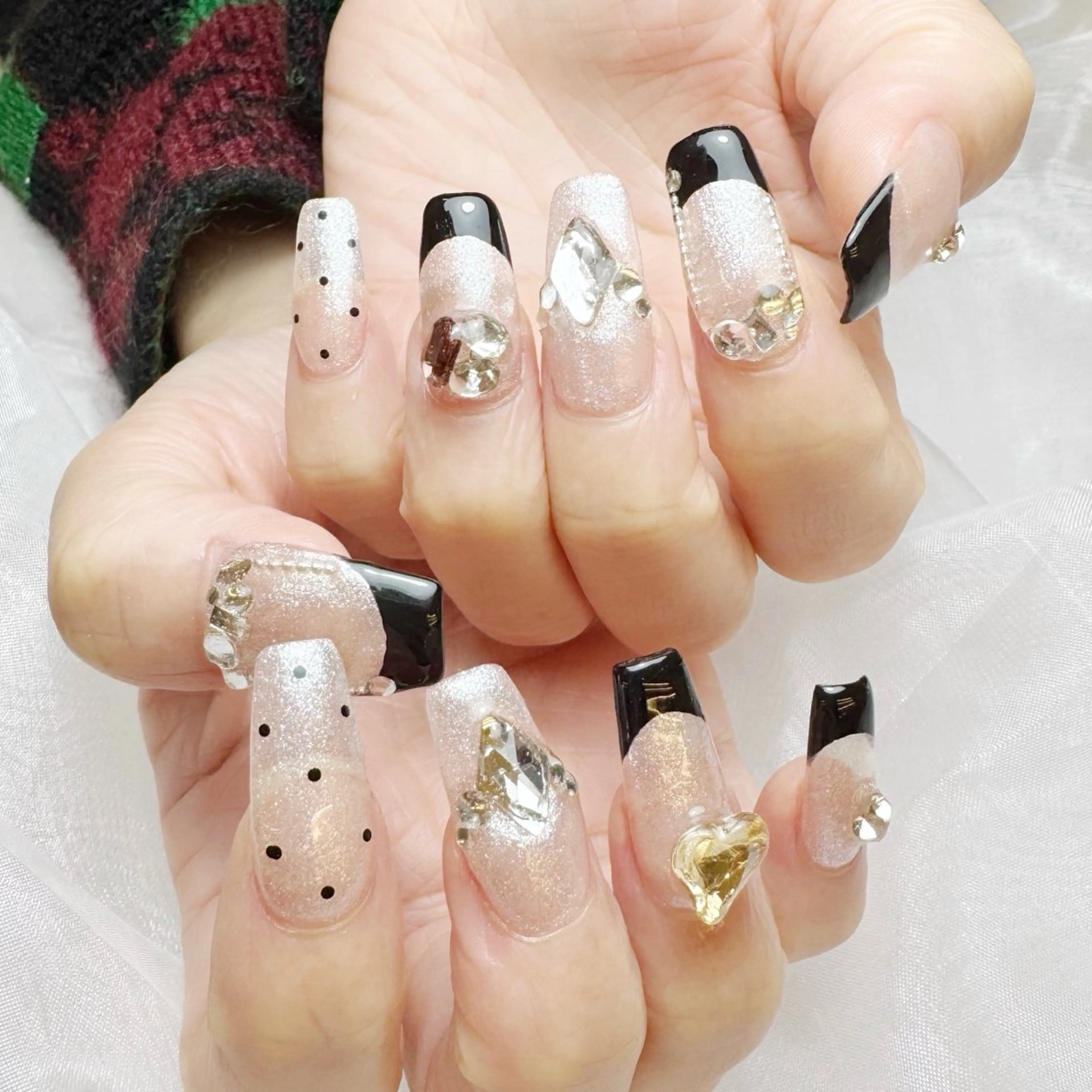 【初回ソフトジェルオフ無料】スカルプ長さ出し＋アート10本コース🌸ドライケア込み♪の写真