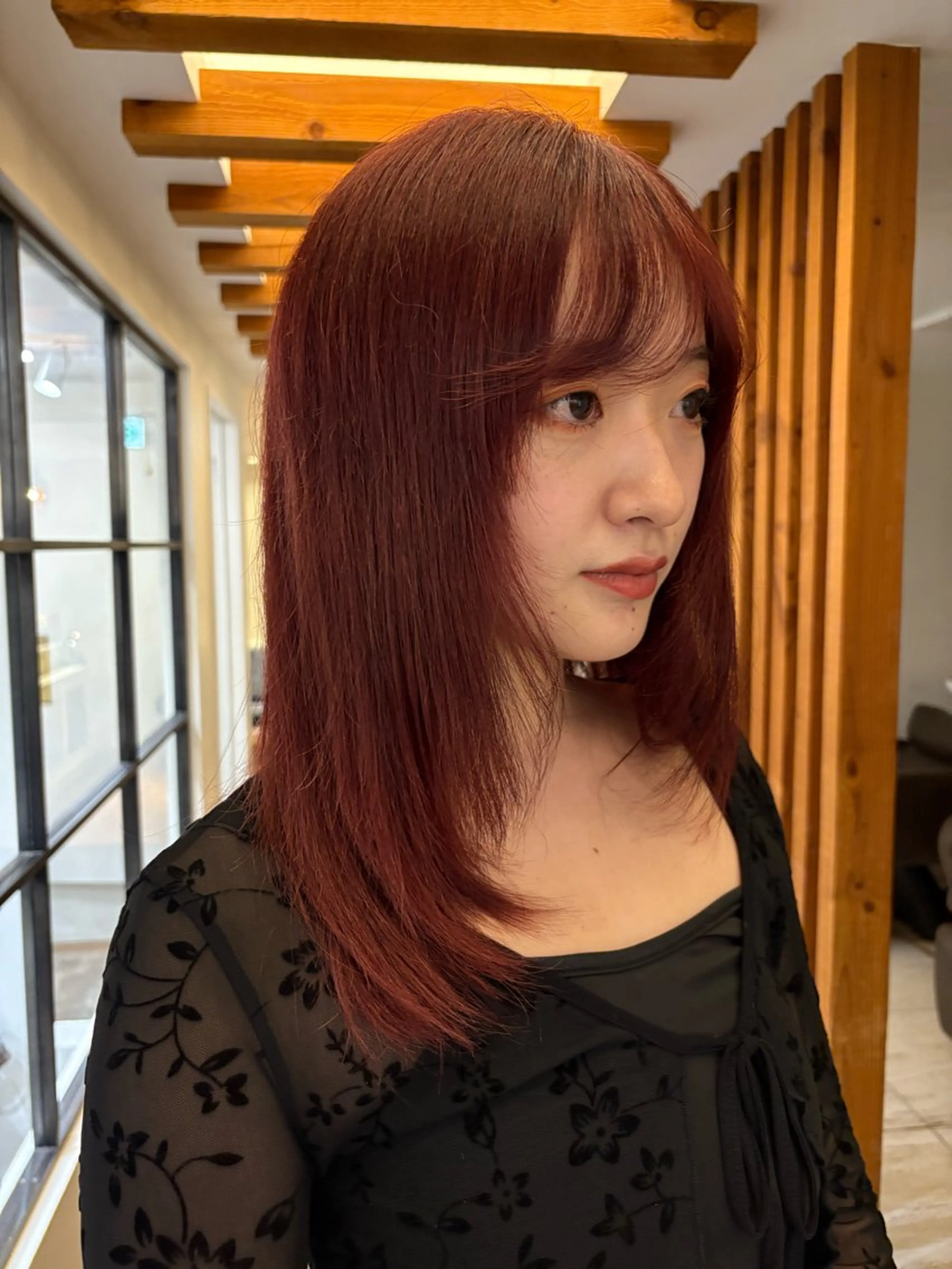 暖色カラー＋髪質改善トリートメントの写真