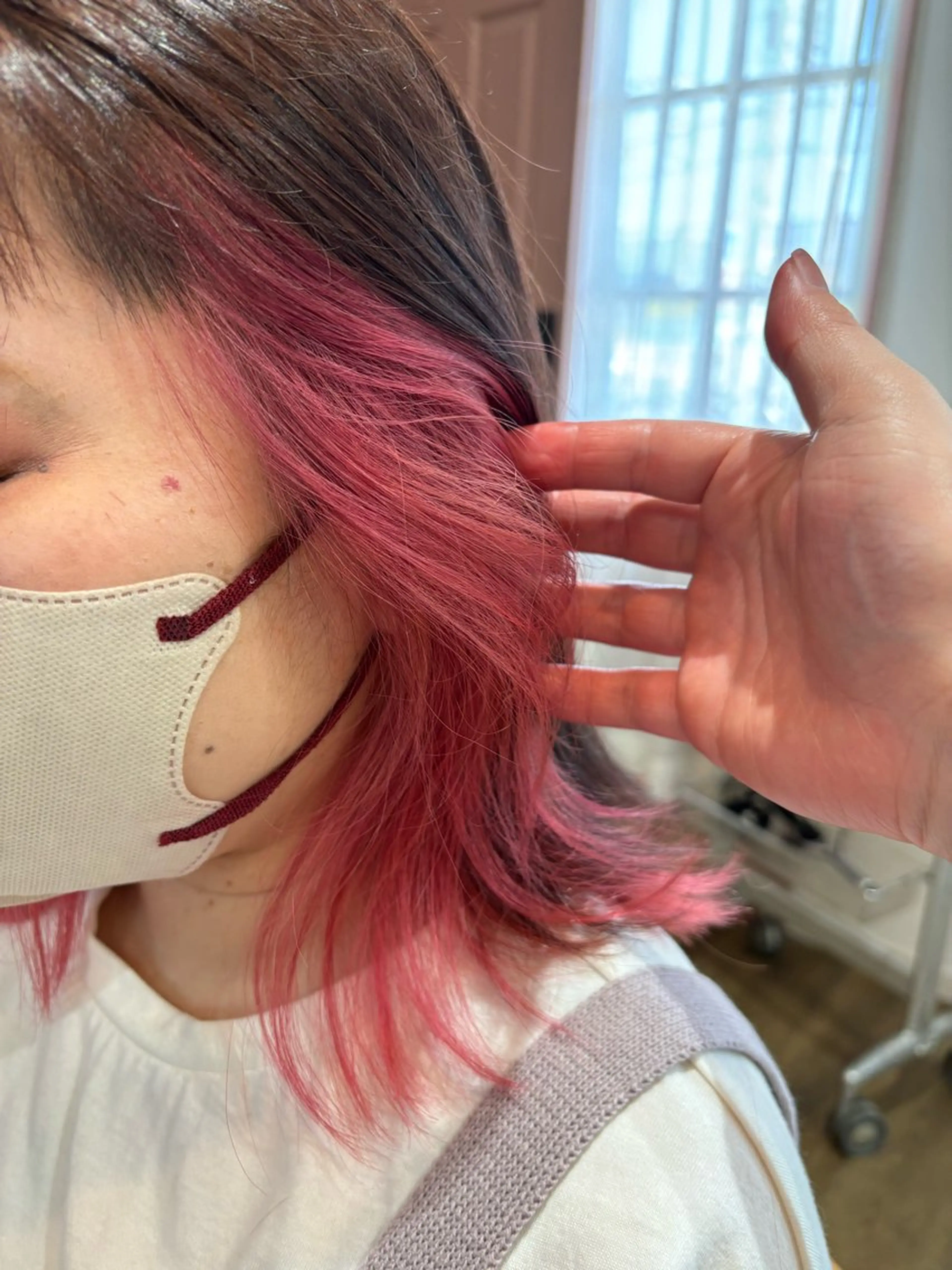ミディアム カラー カット ヘアカラー Re にしざわ しんまのヘアスタイル