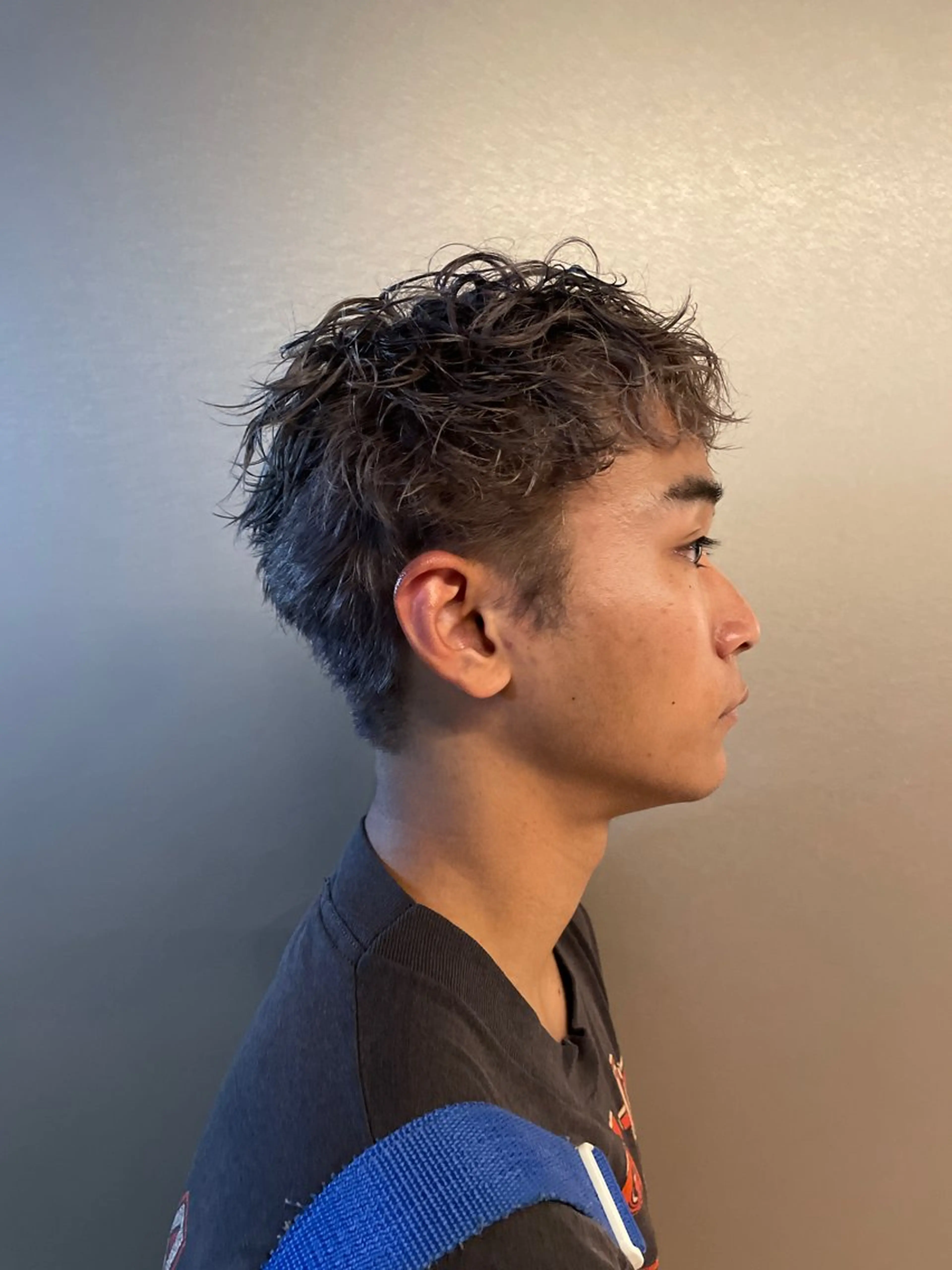 ショート カラー メンズ カット 吉田一輝 外国人パーマのヘアスタイル