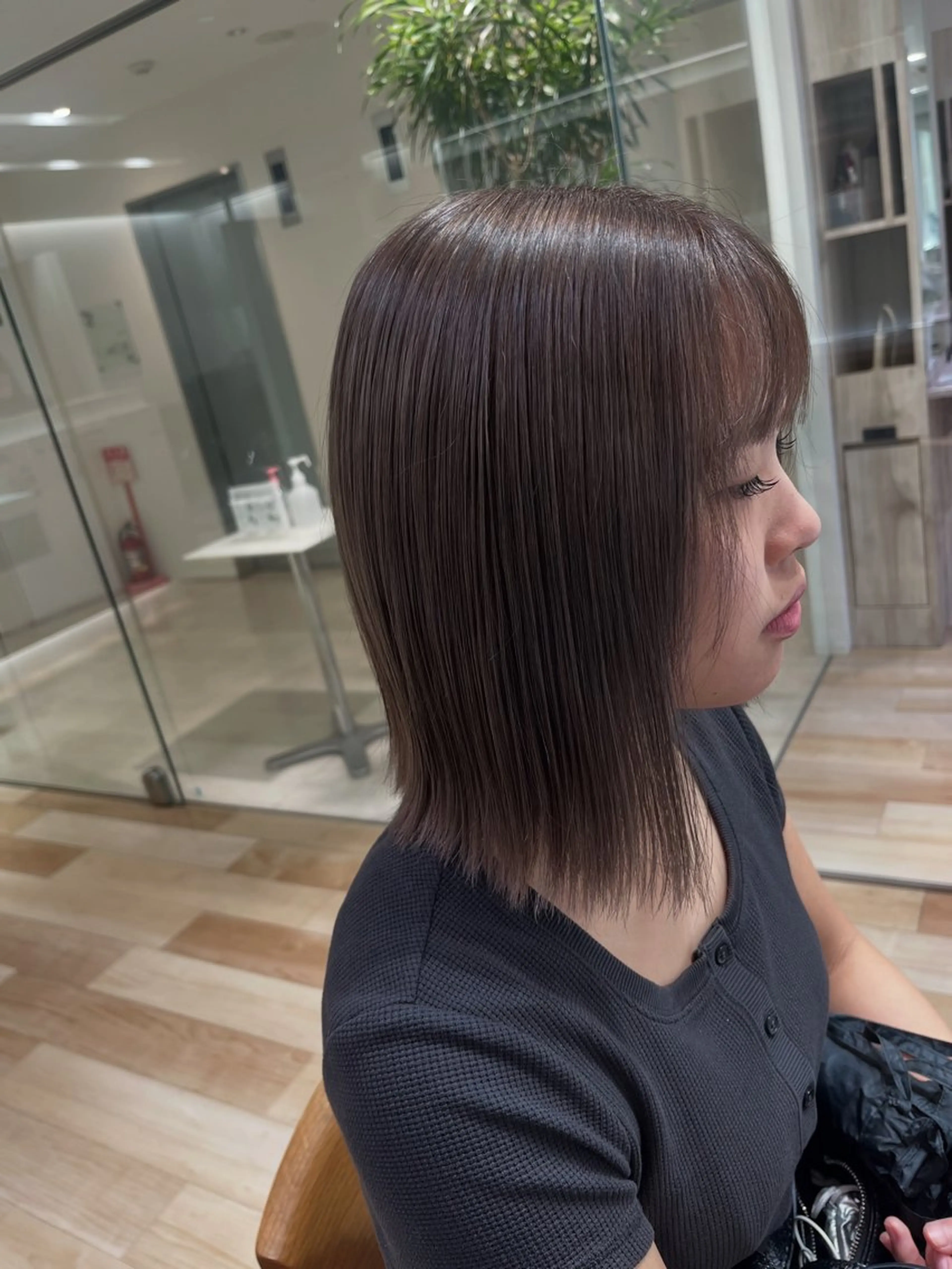 ミディアム ヘアカラー 大人かわいい lobec/田代のヘアスタイル