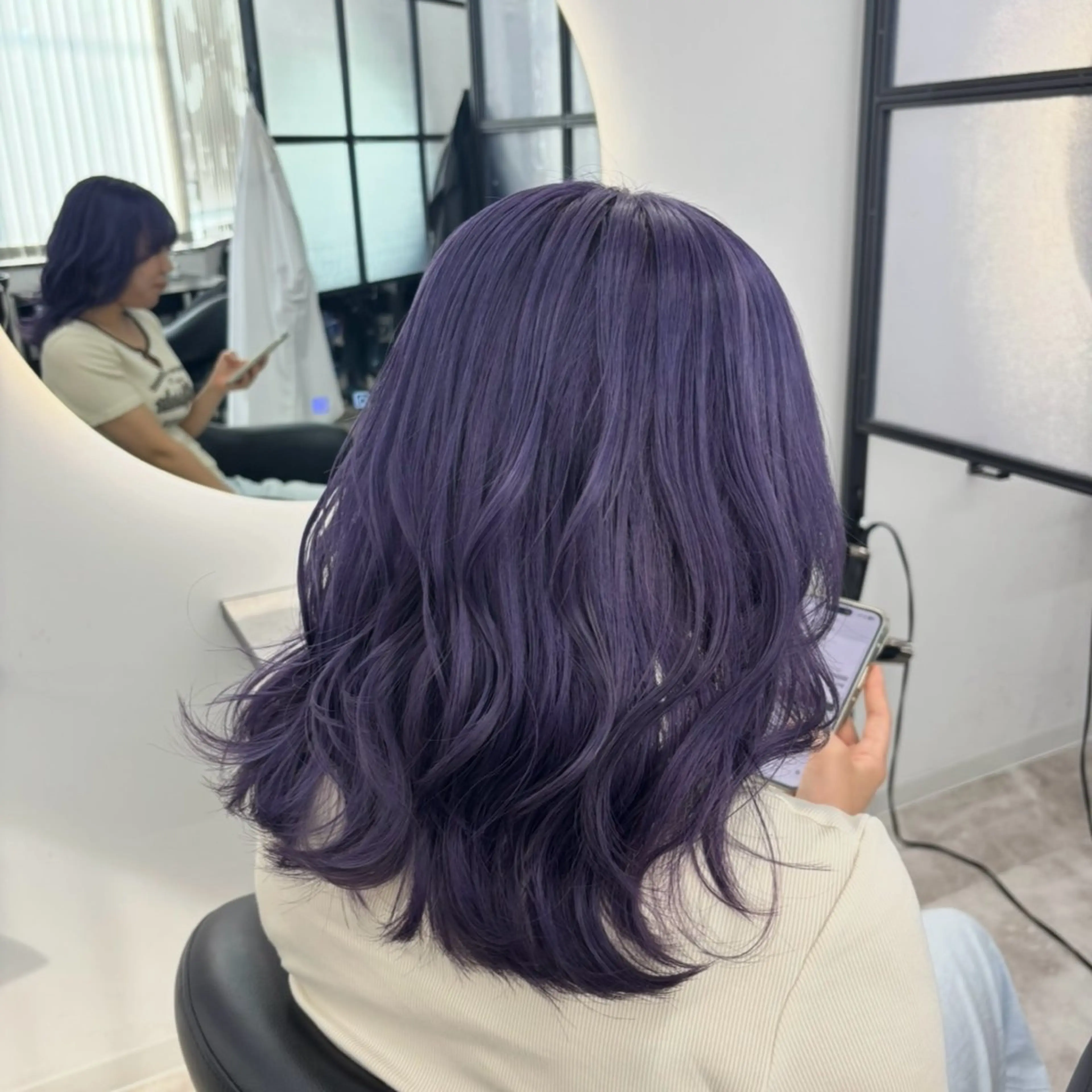 セミロング カラー ヘアカラー Ren. 🦋デザインカラーのヘアスタイル