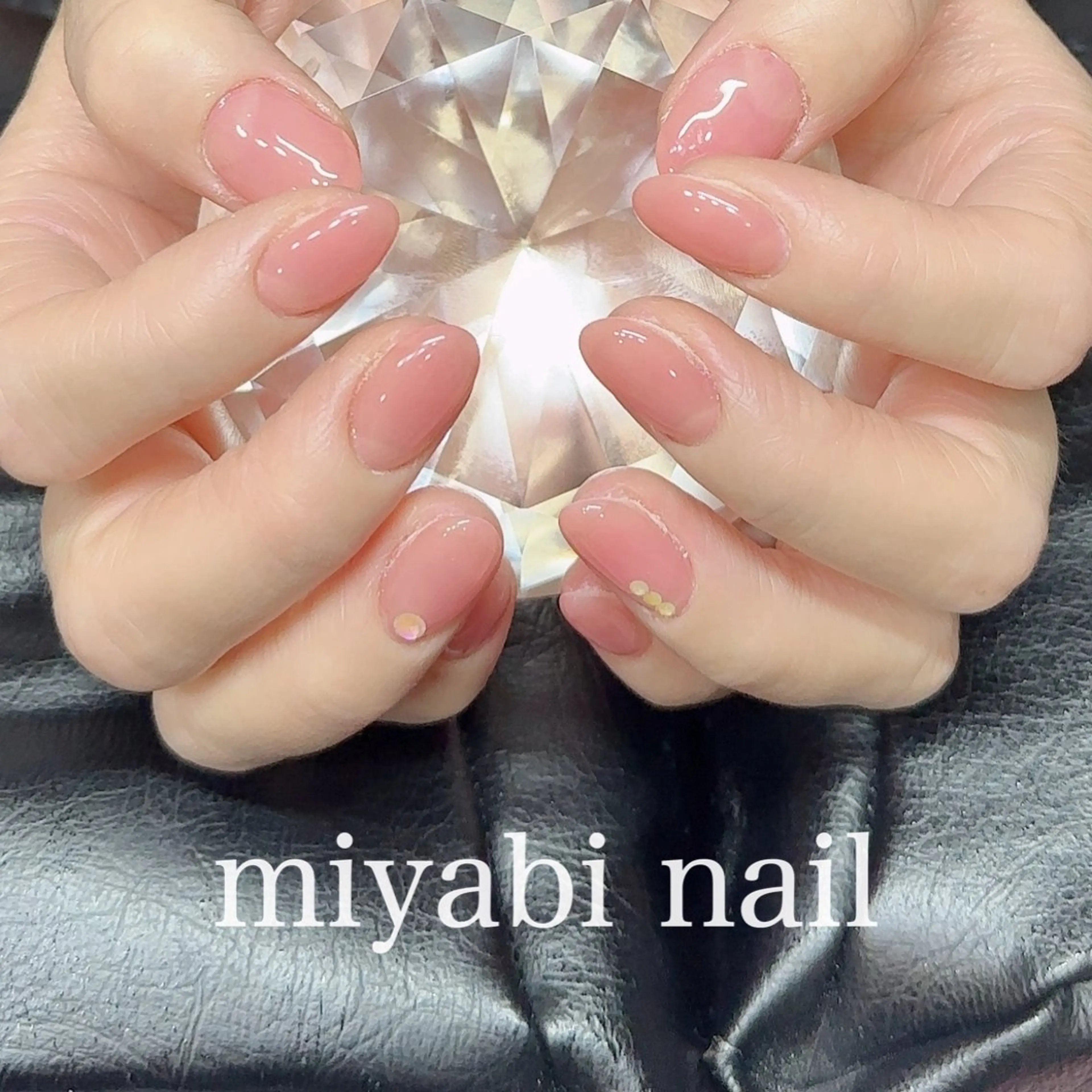 ネイル ジェルネイル 持ち込み オフィスネイル ピンク ハンドネイル miyabi nail 桂川駅近くのネイルデザイン